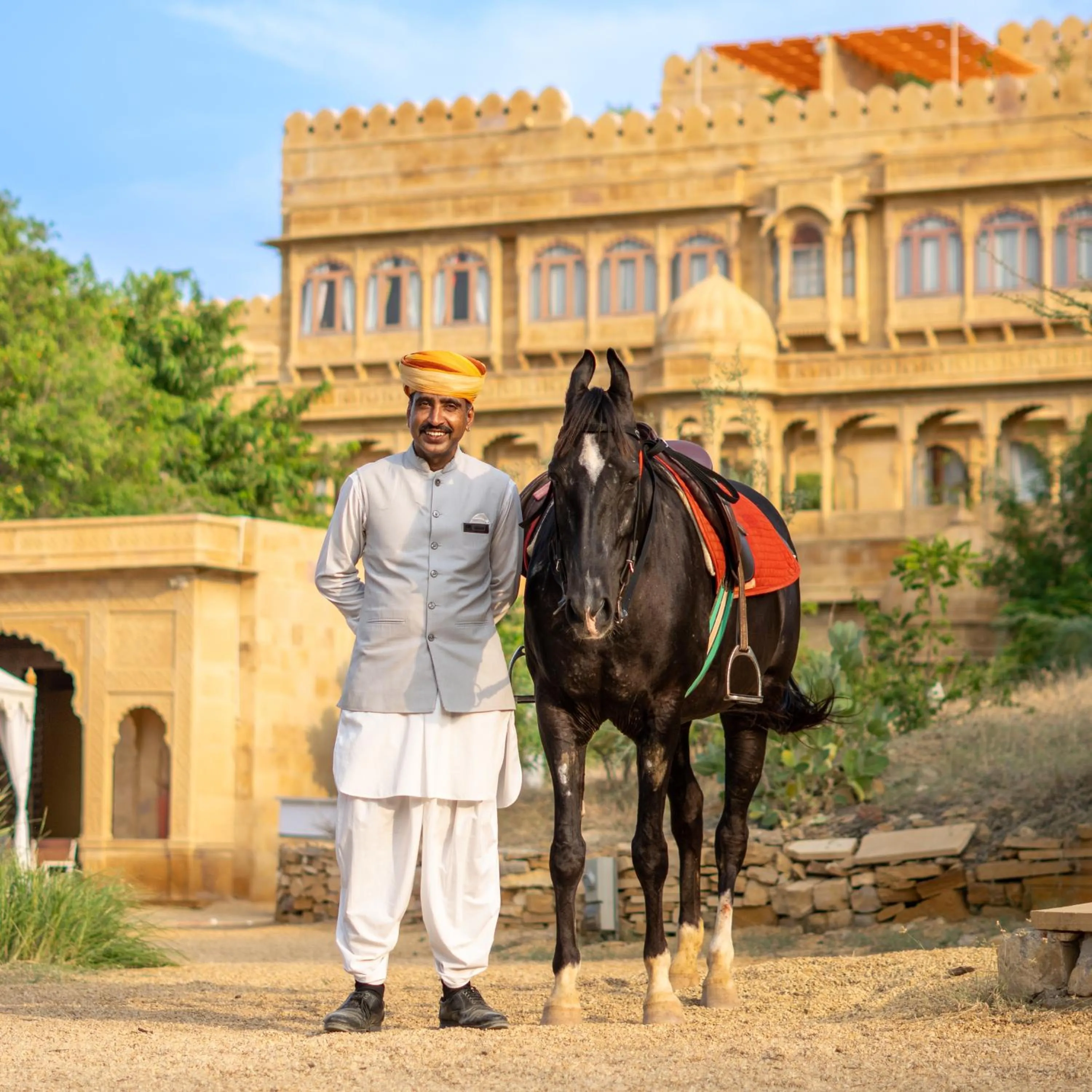 Horse-riding in Suryagarh Jaisalmer