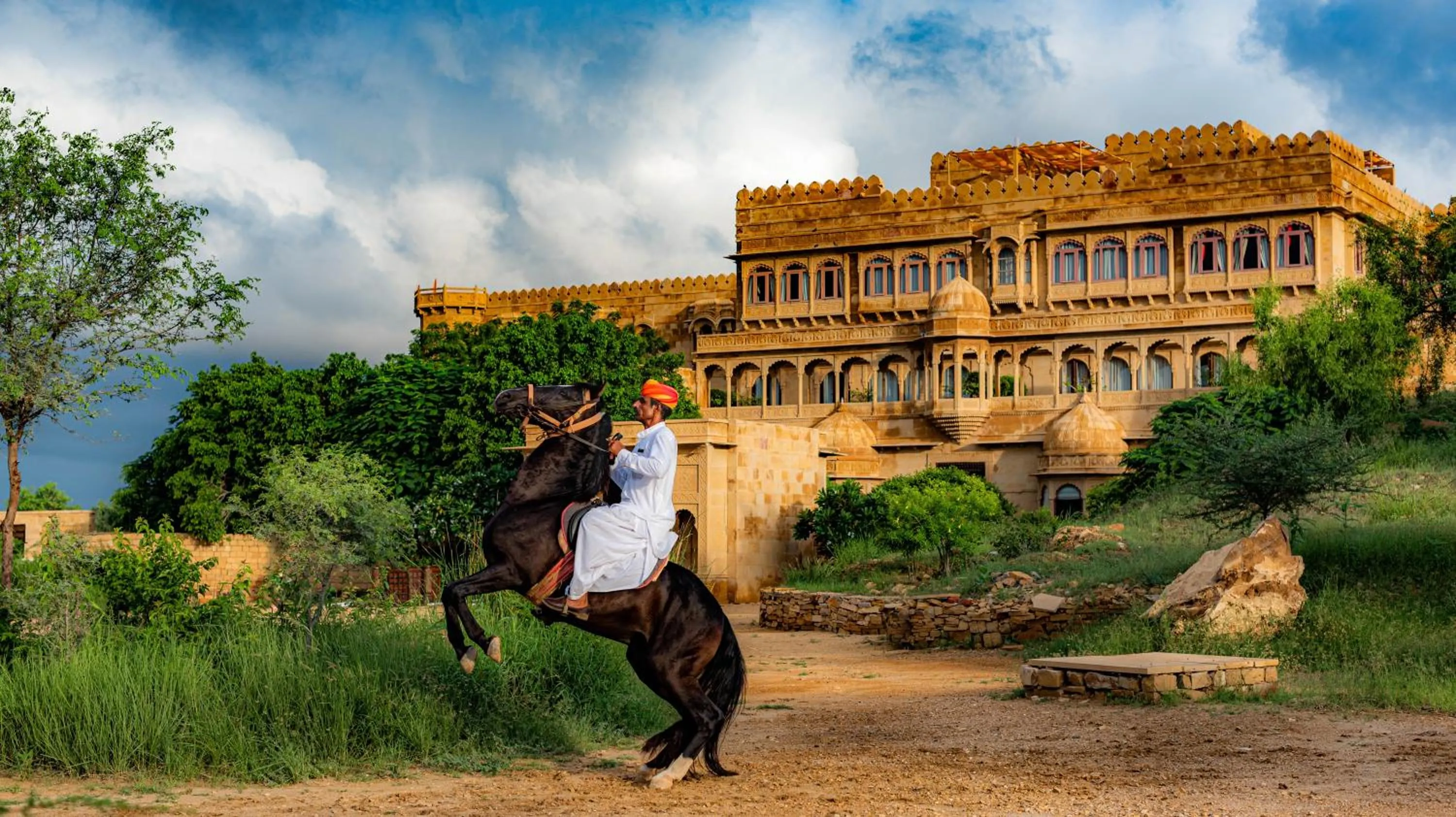 Horse-riding in Suryagarh Jaisalmer