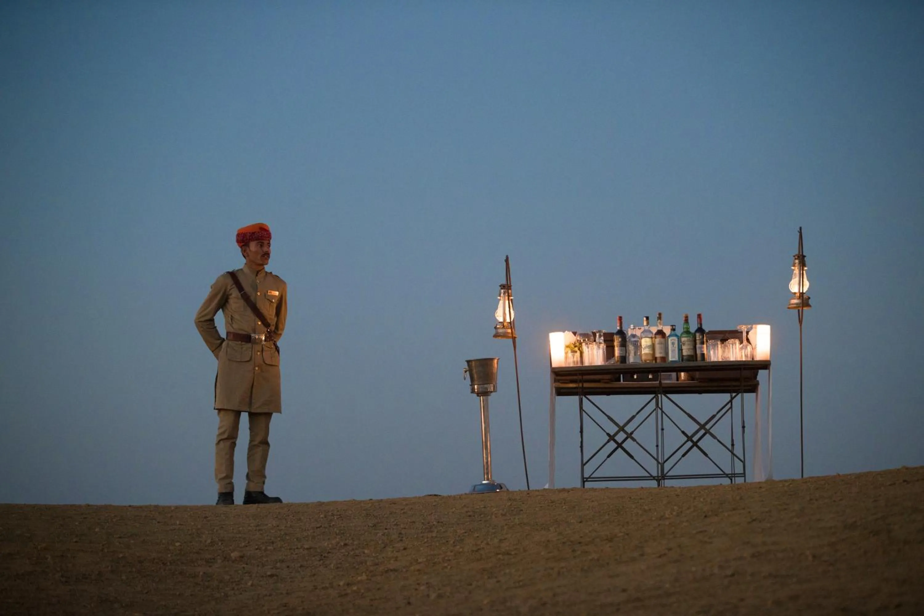 Evening entertainment in Suryagarh Jaisalmer