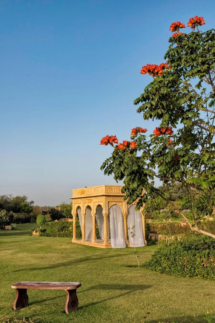 Garden in Suryagarh Jaisalmer