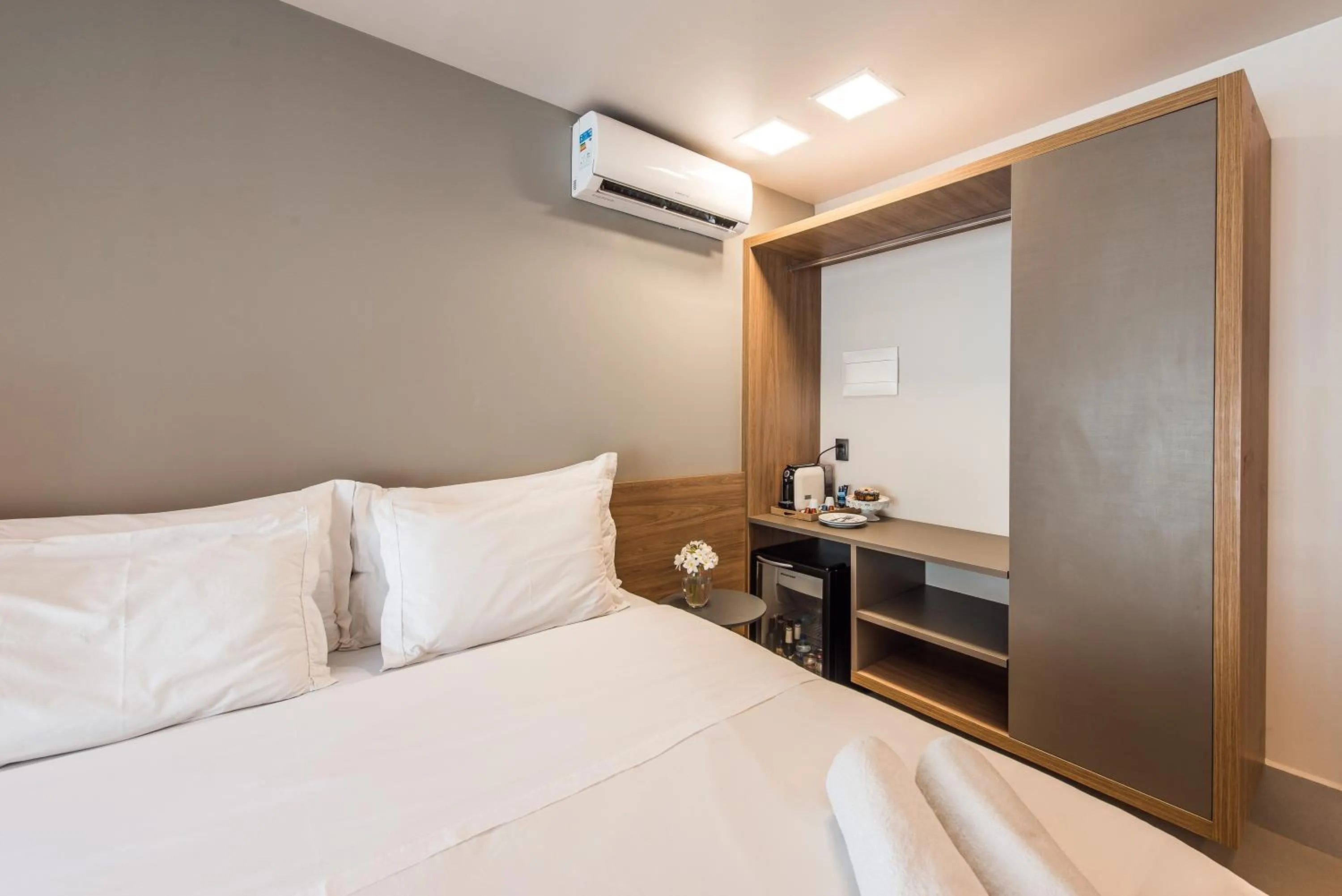 Bed in Pousada Corveta