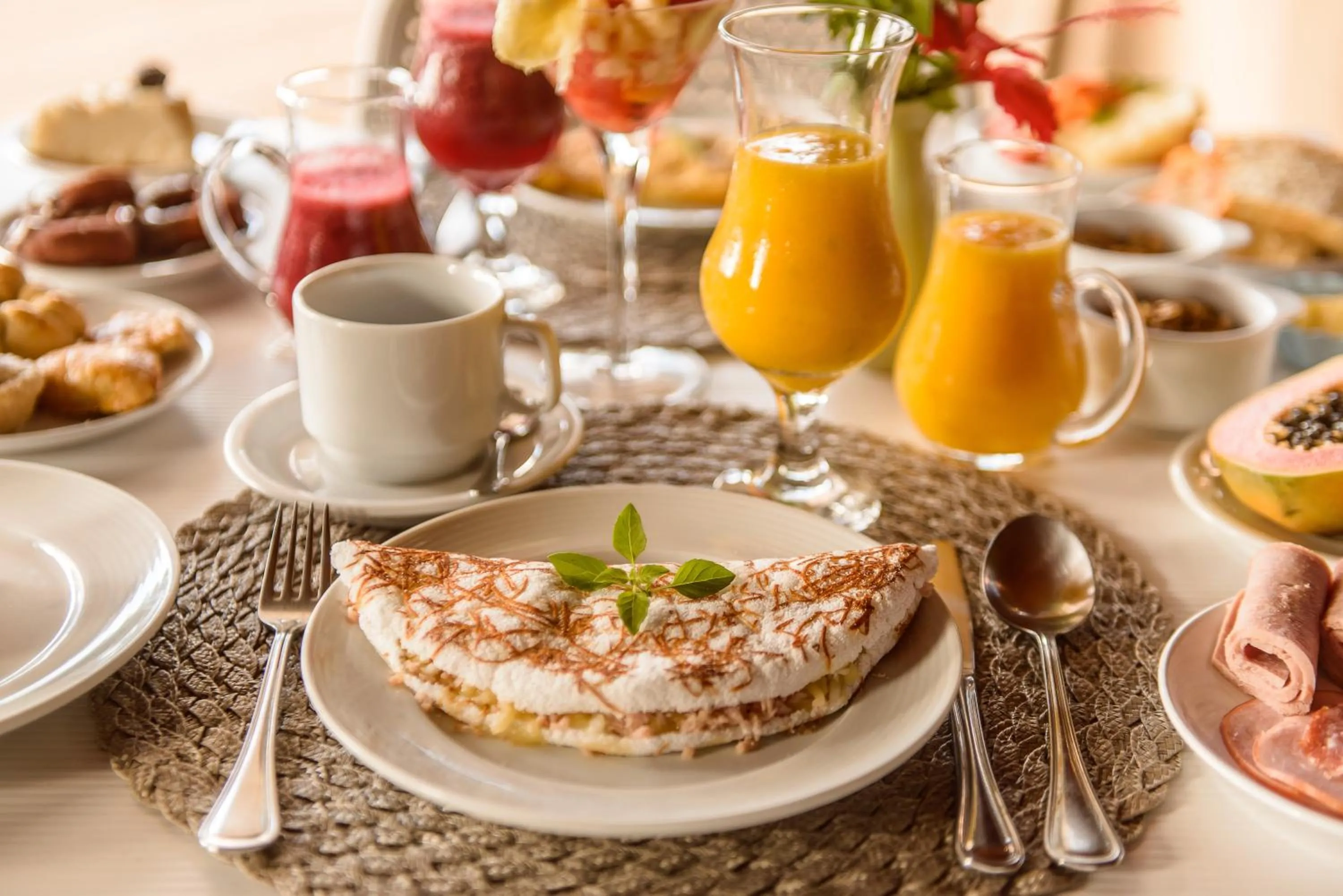 Food and drinks in Pousada Corveta