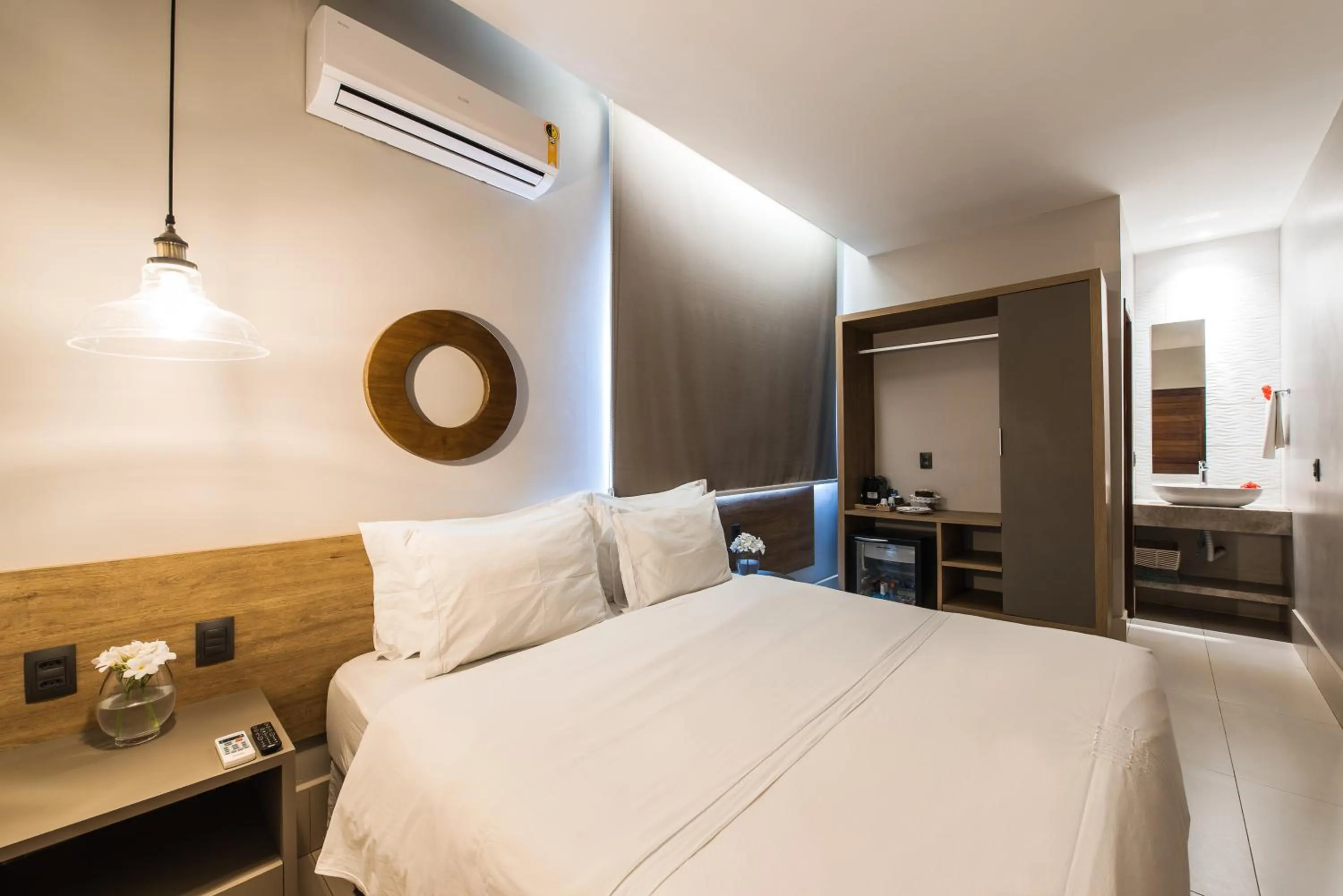 Bed in Pousada Corveta