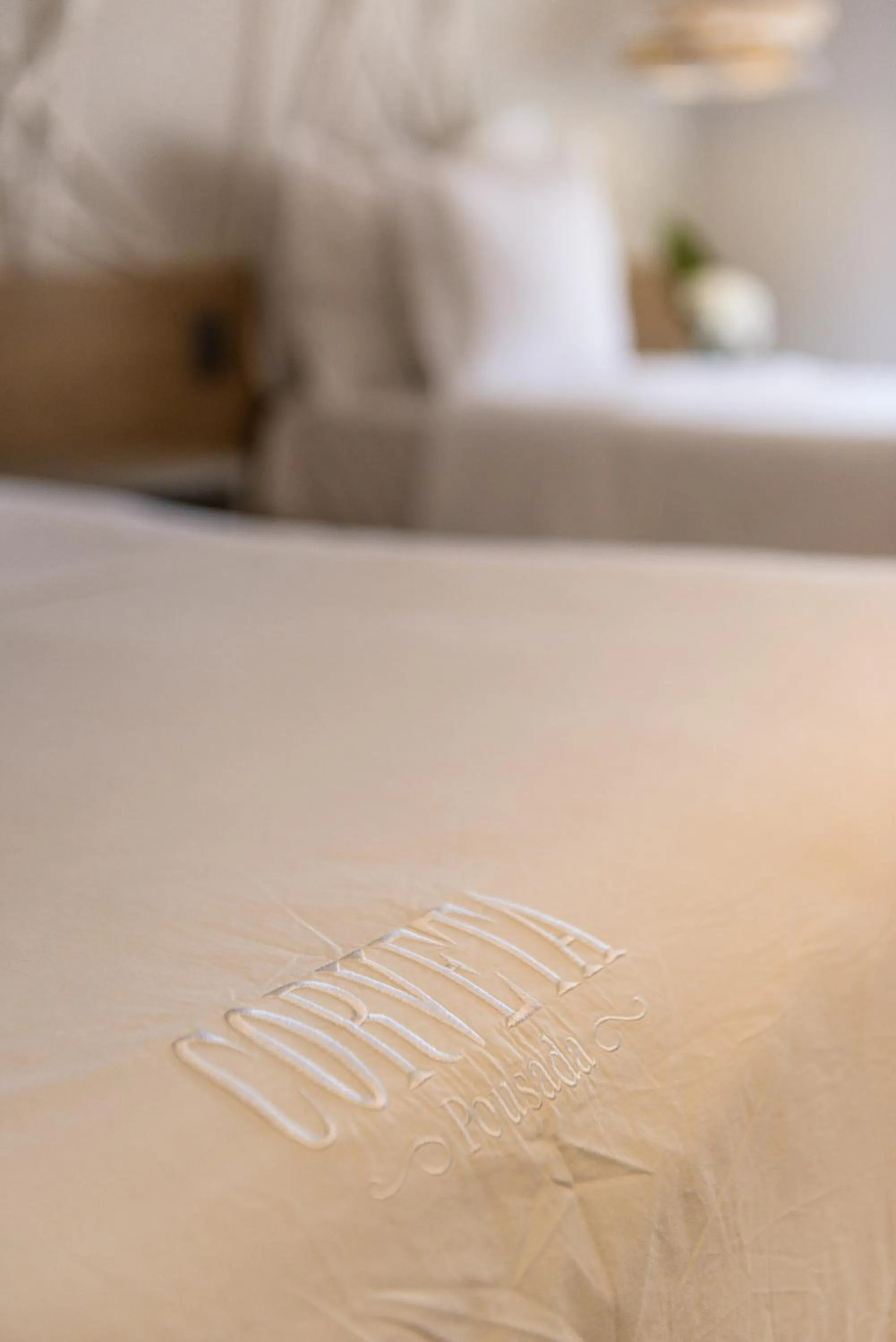 Bed in Pousada Corveta