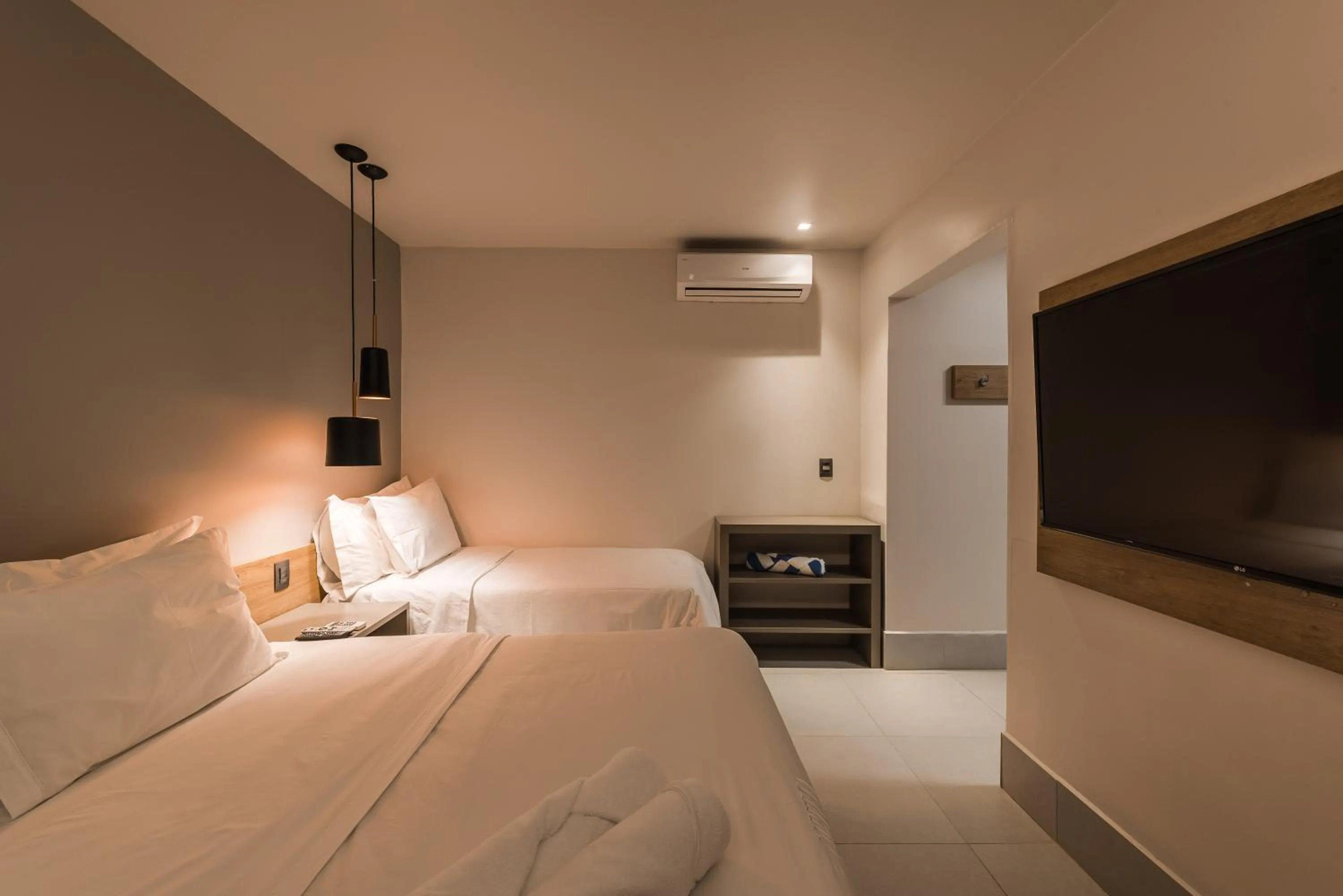 Bed in Pousada Corveta