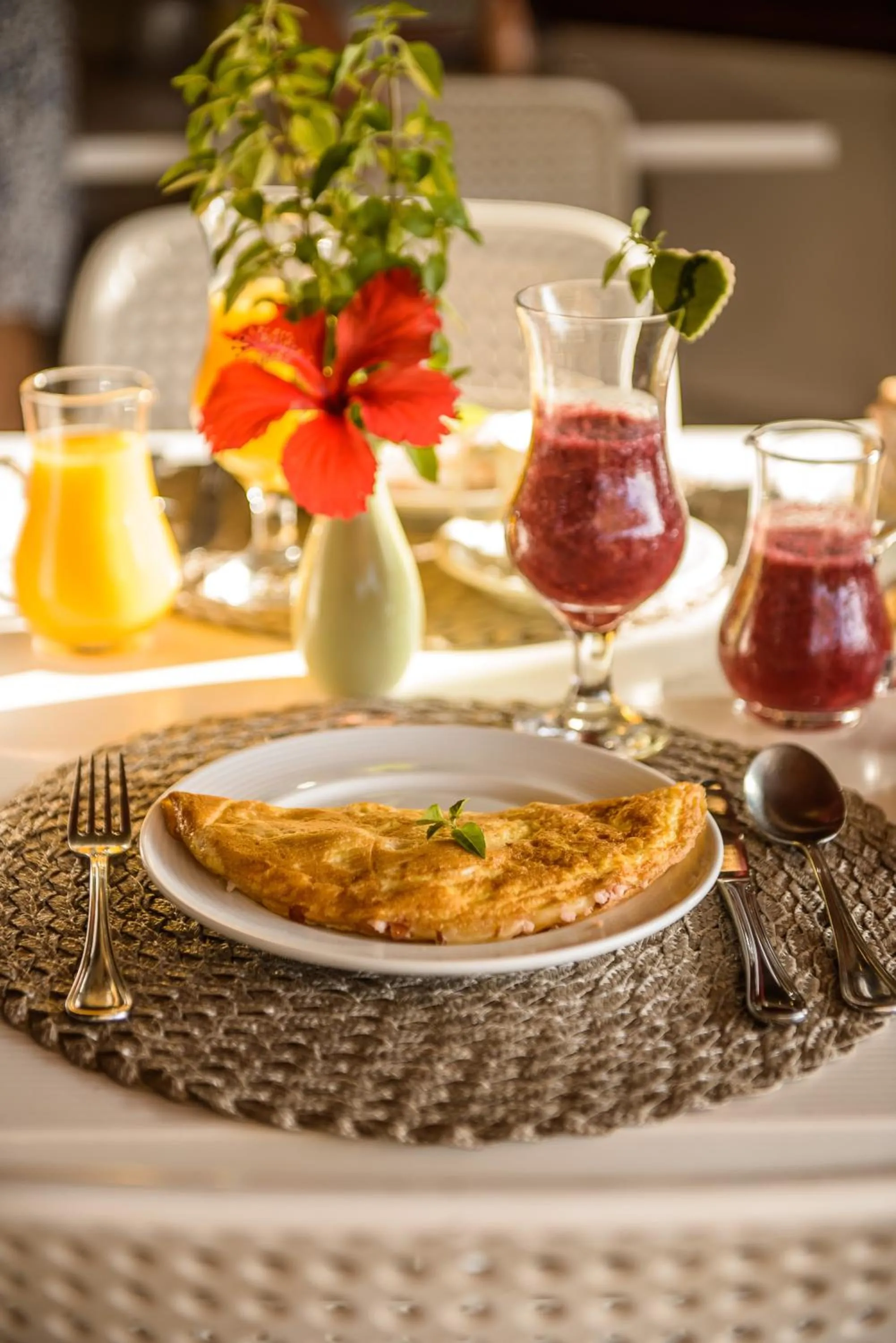 Food and drinks in Pousada Corveta