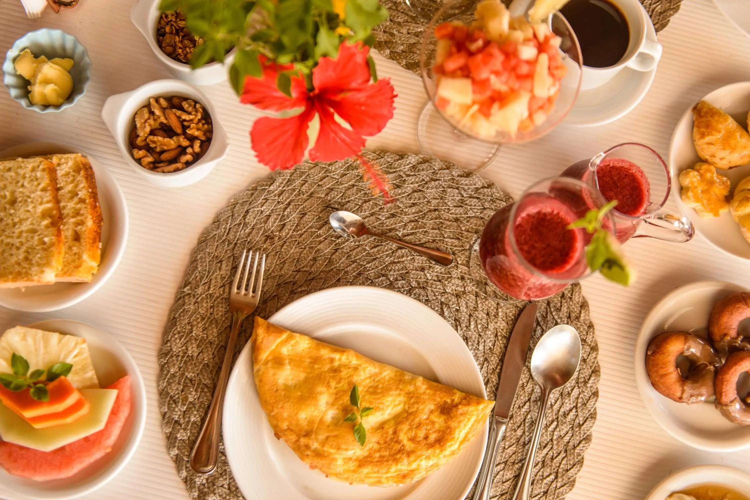 Food and drinks in Pousada Corveta