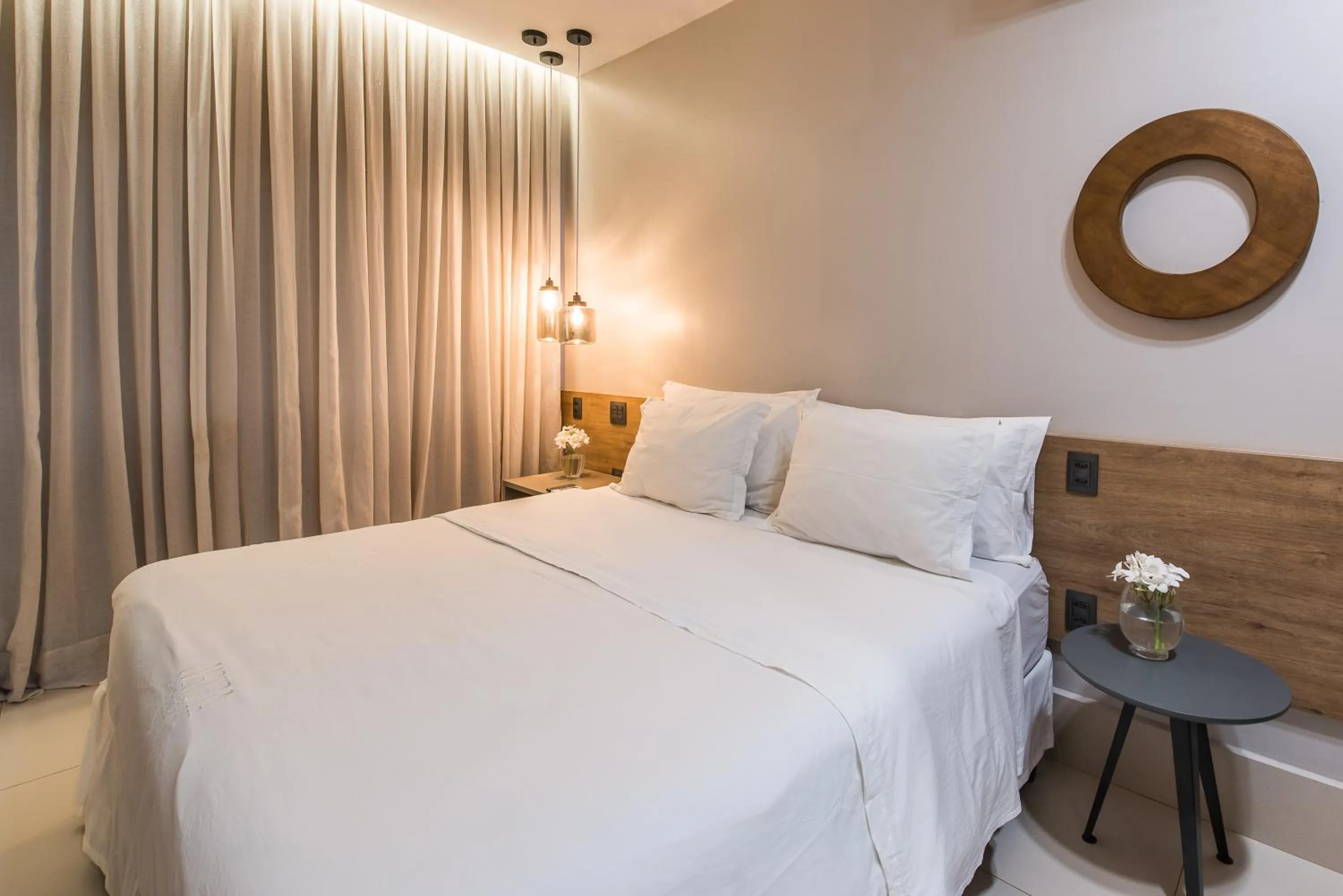 Bed in Pousada Corveta