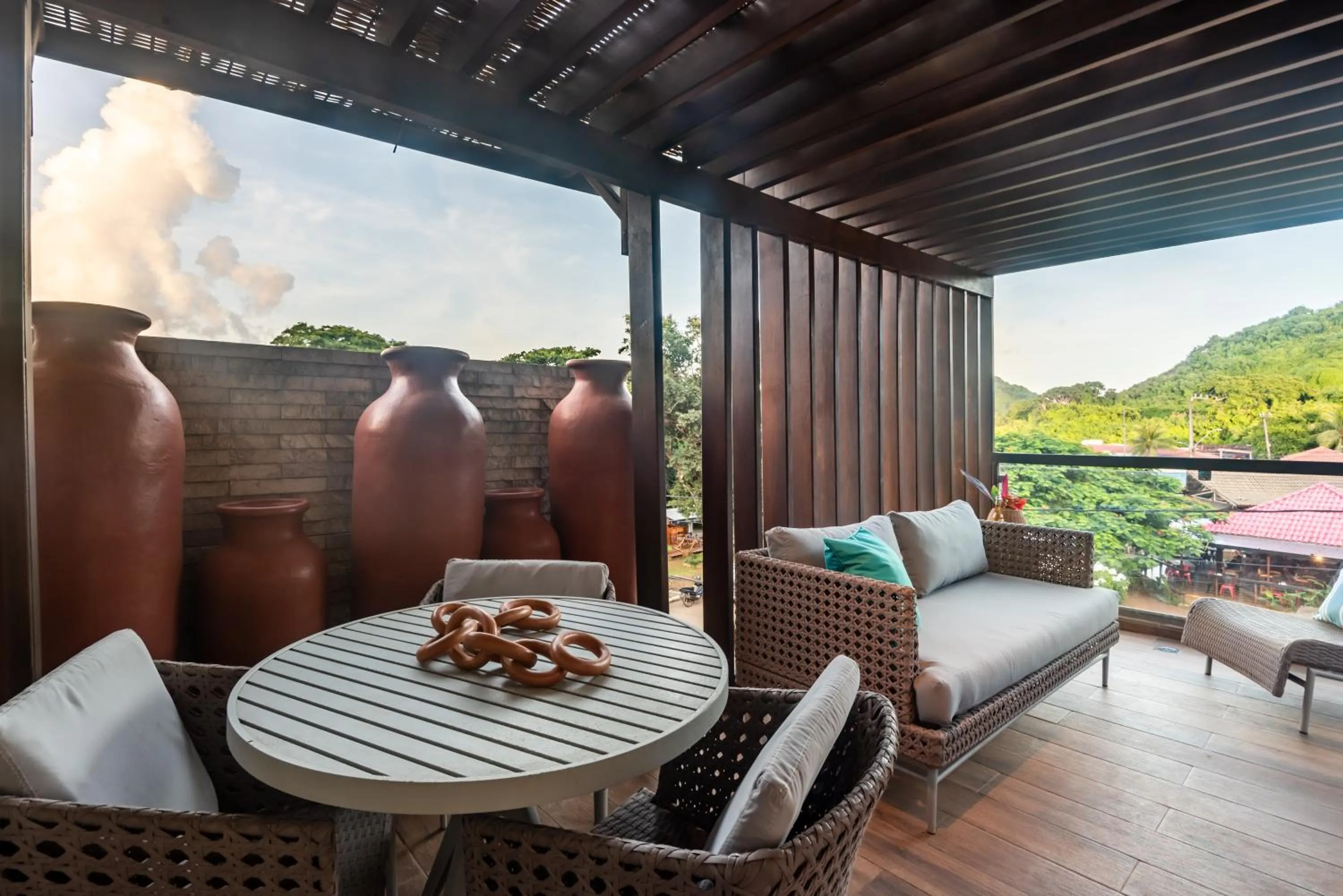 Balcony/Terrace in Pousada Corveta