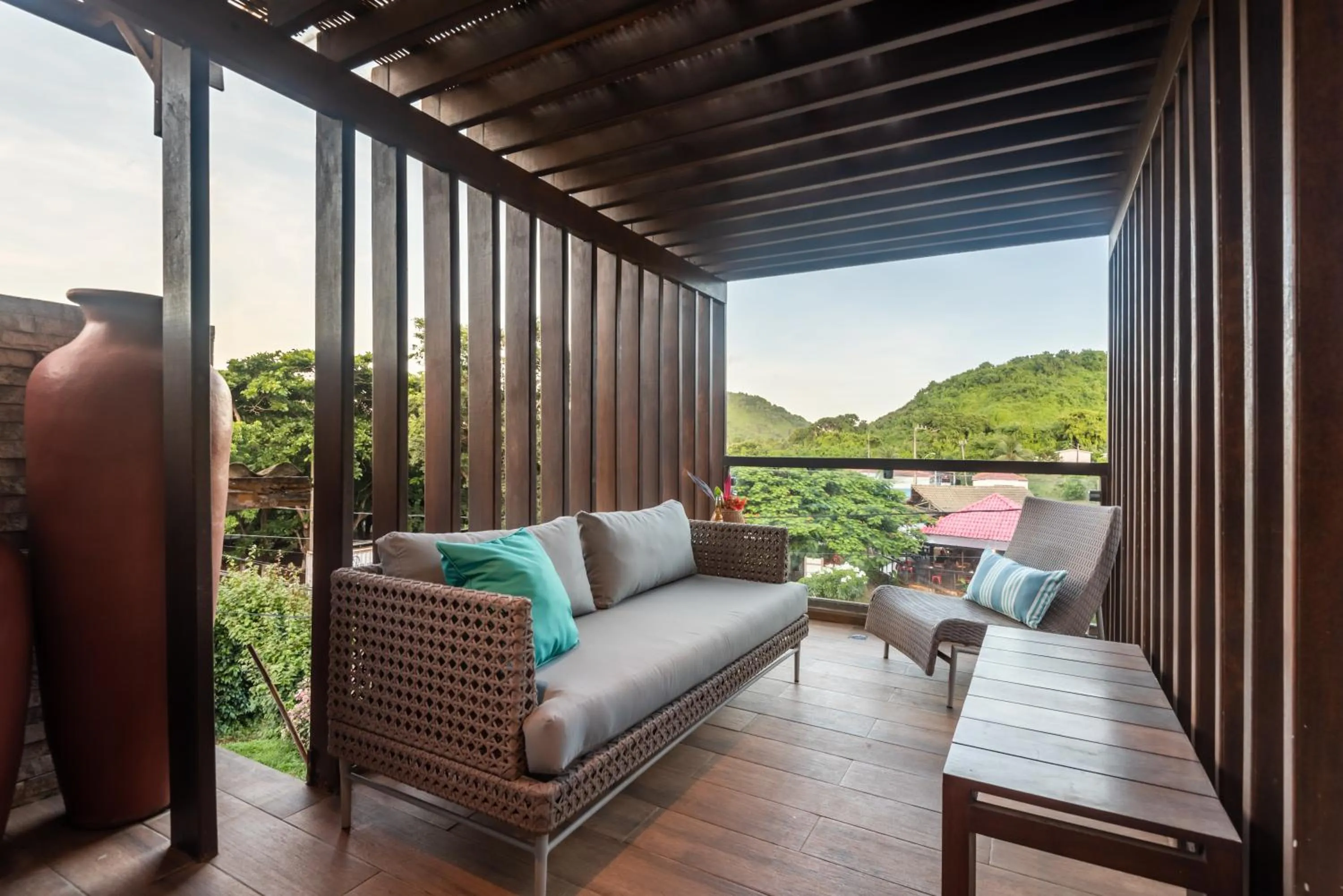 Balcony/Terrace in Pousada Corveta