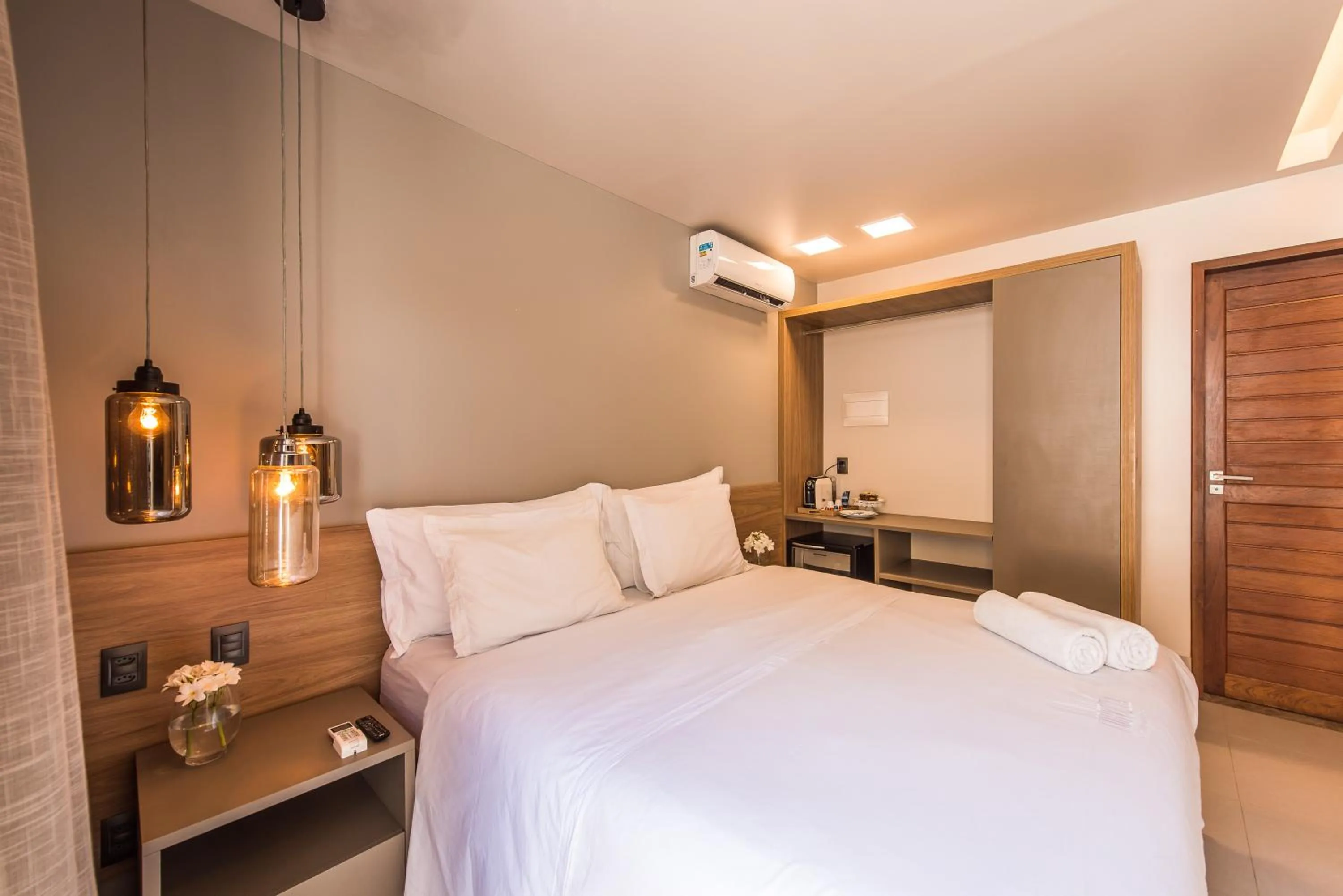 Bed in Pousada Corveta