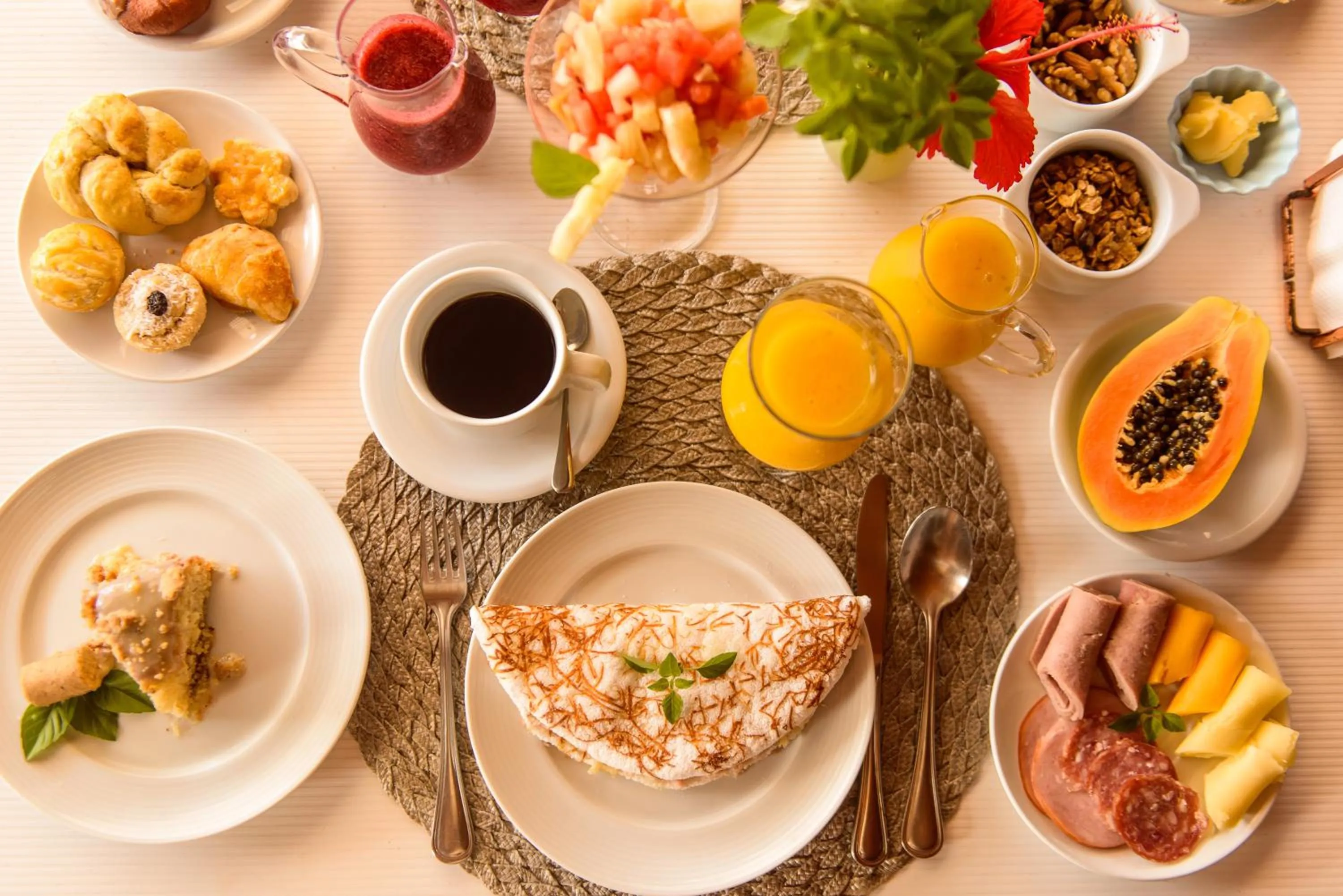 Food and drinks in Pousada Corveta