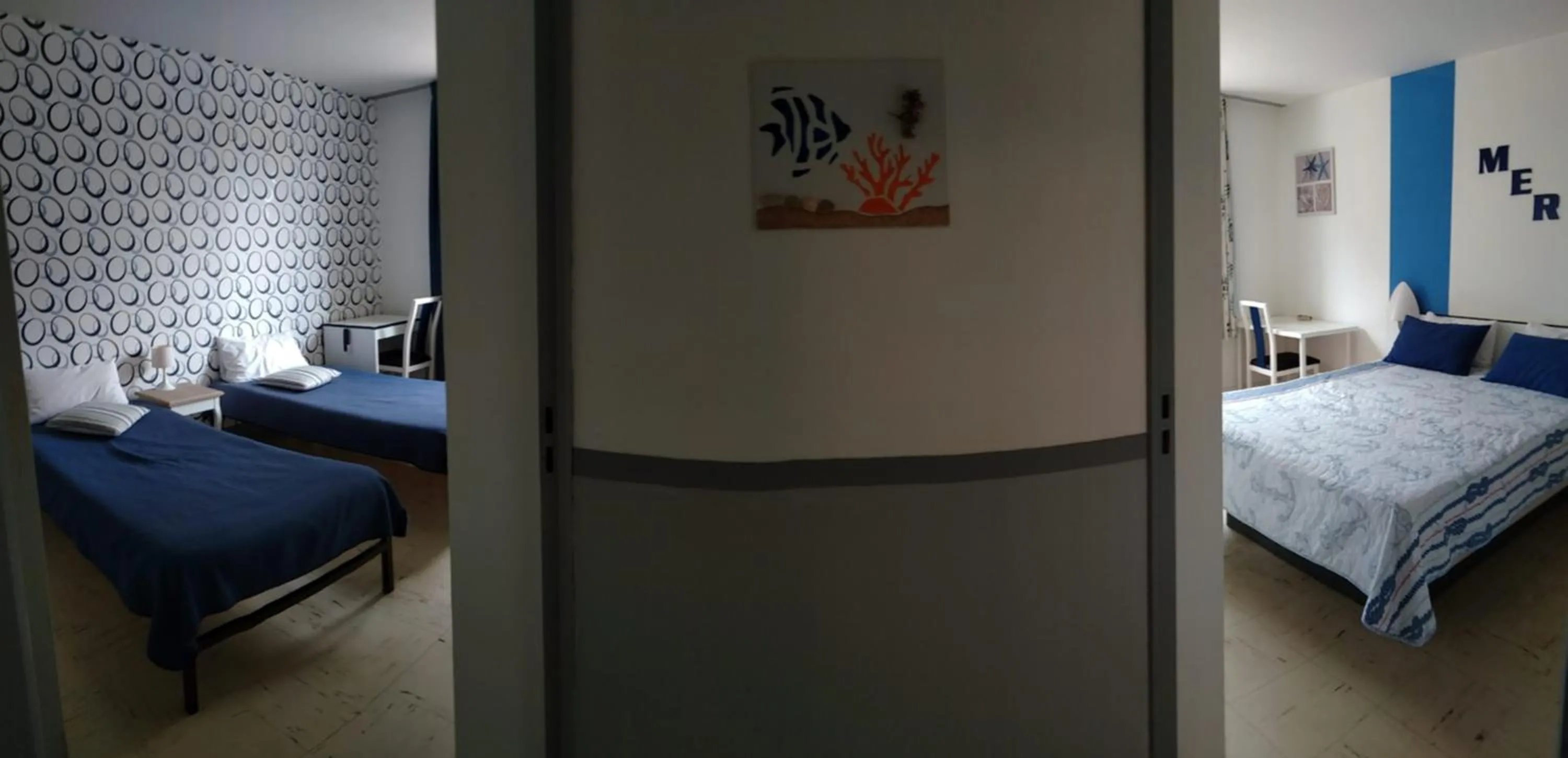 Bed in hotel l'échappée d'oléron