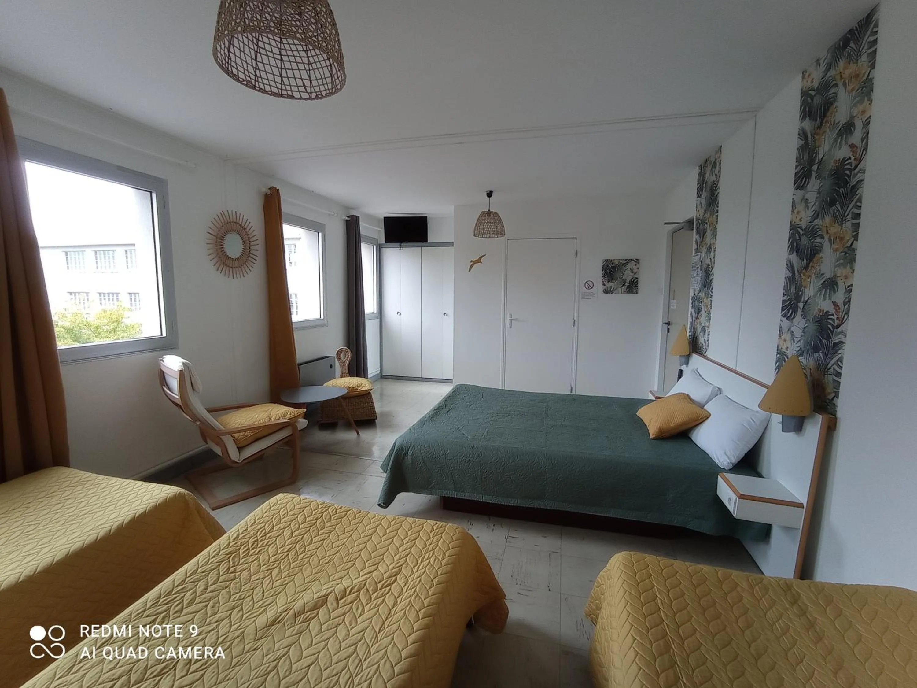 Bed in hotel l'échappée d'oléron