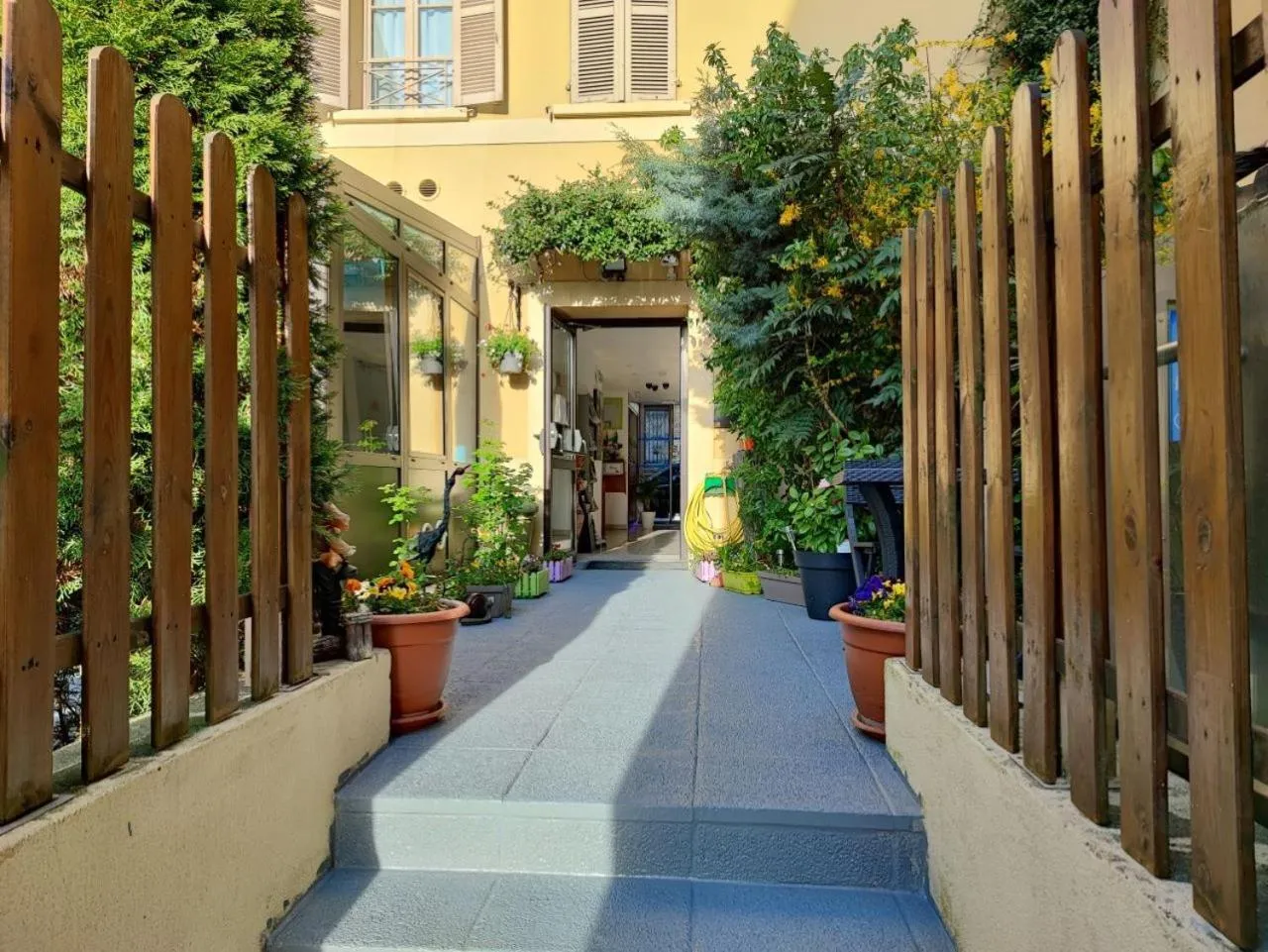 Garden in Hôtel du Fort
