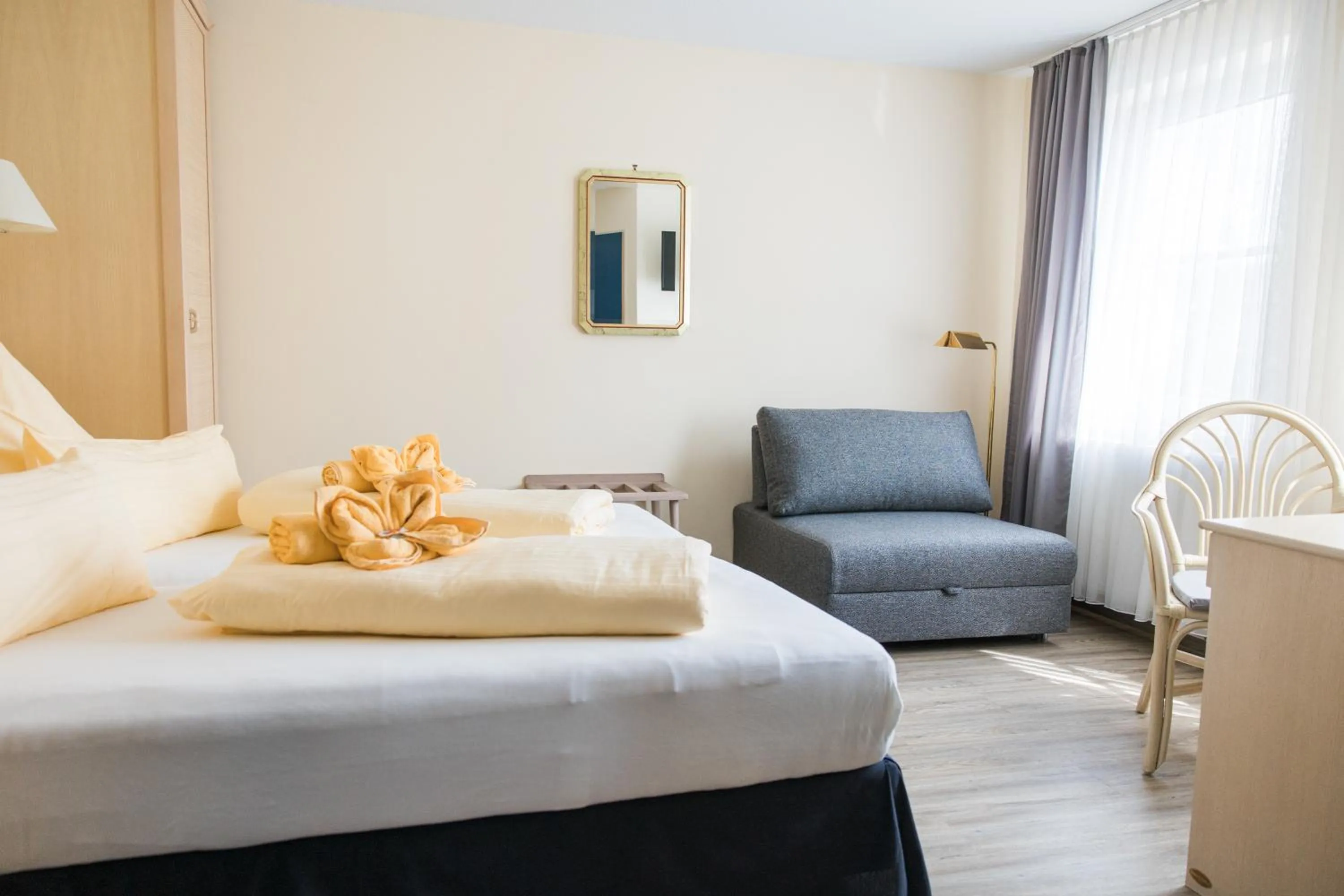 Photo of the whole room, Bed in Hotel & Restaurant Mainaublick