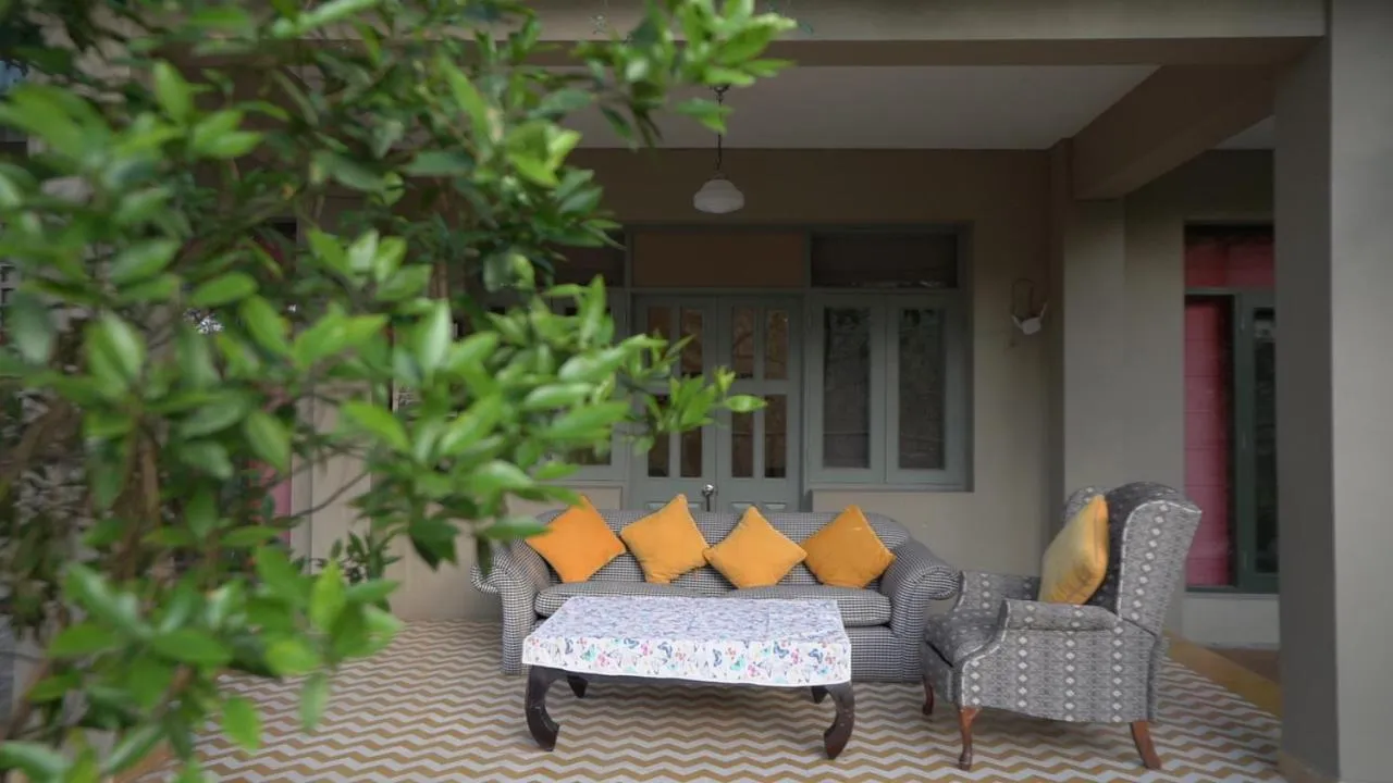 Garden view in 7 Pines Kasauli