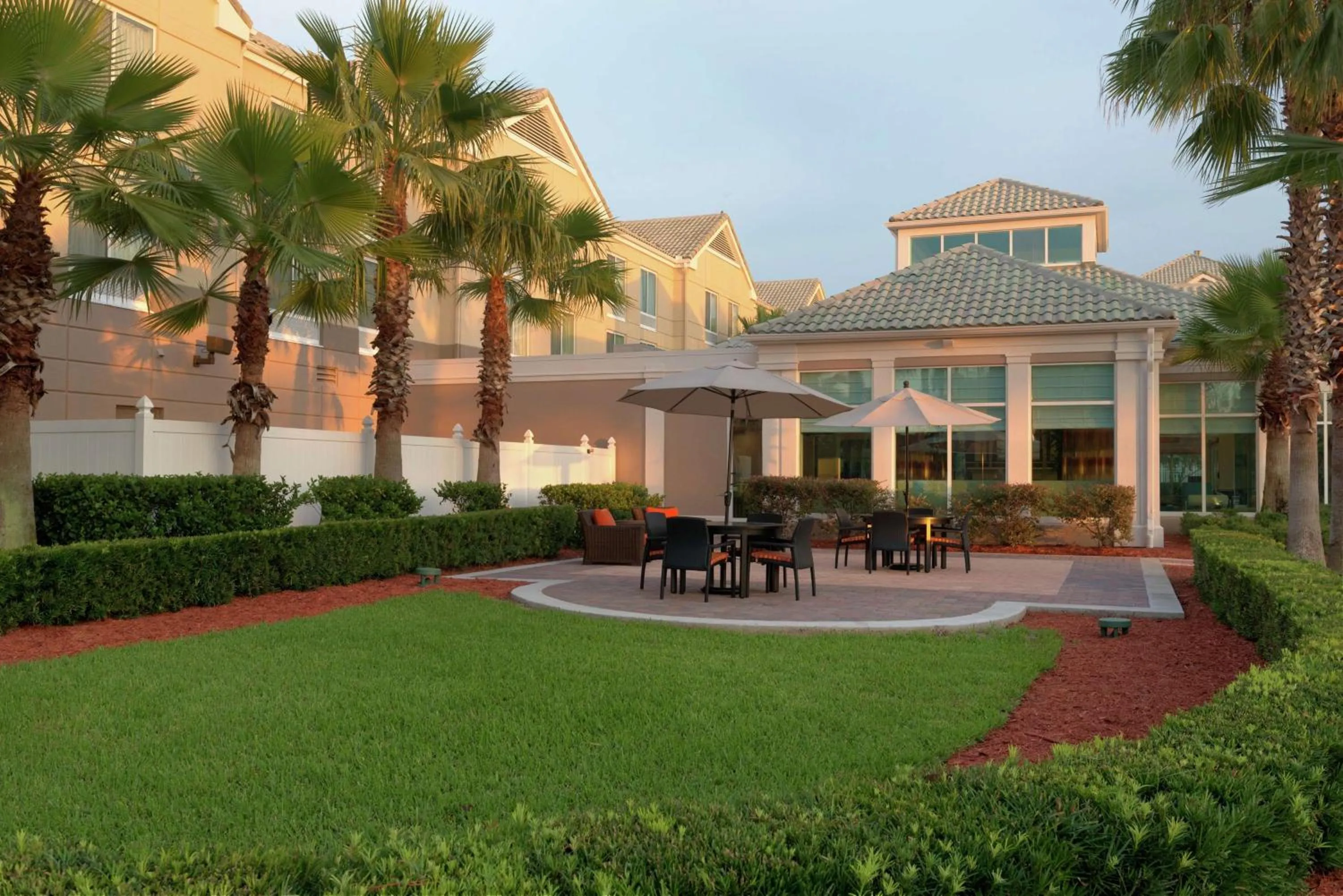 Patio in Hilton Garden Inn Orlando East - UCF Area