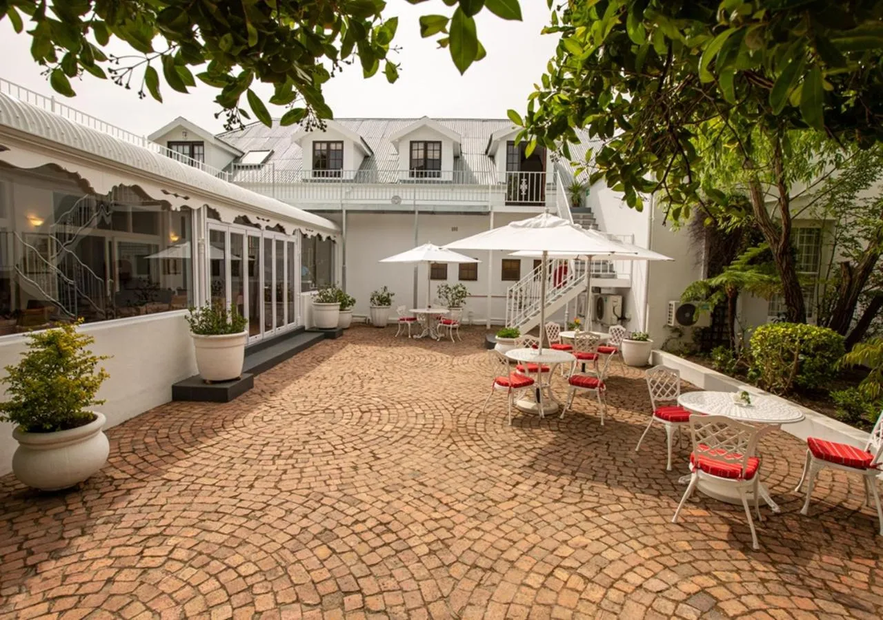 Inner courtyard view in Hotel du Vin Franschhoek