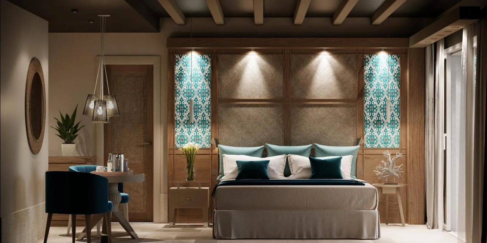 Photo of the whole room, Bed in Residence Le Bouganville