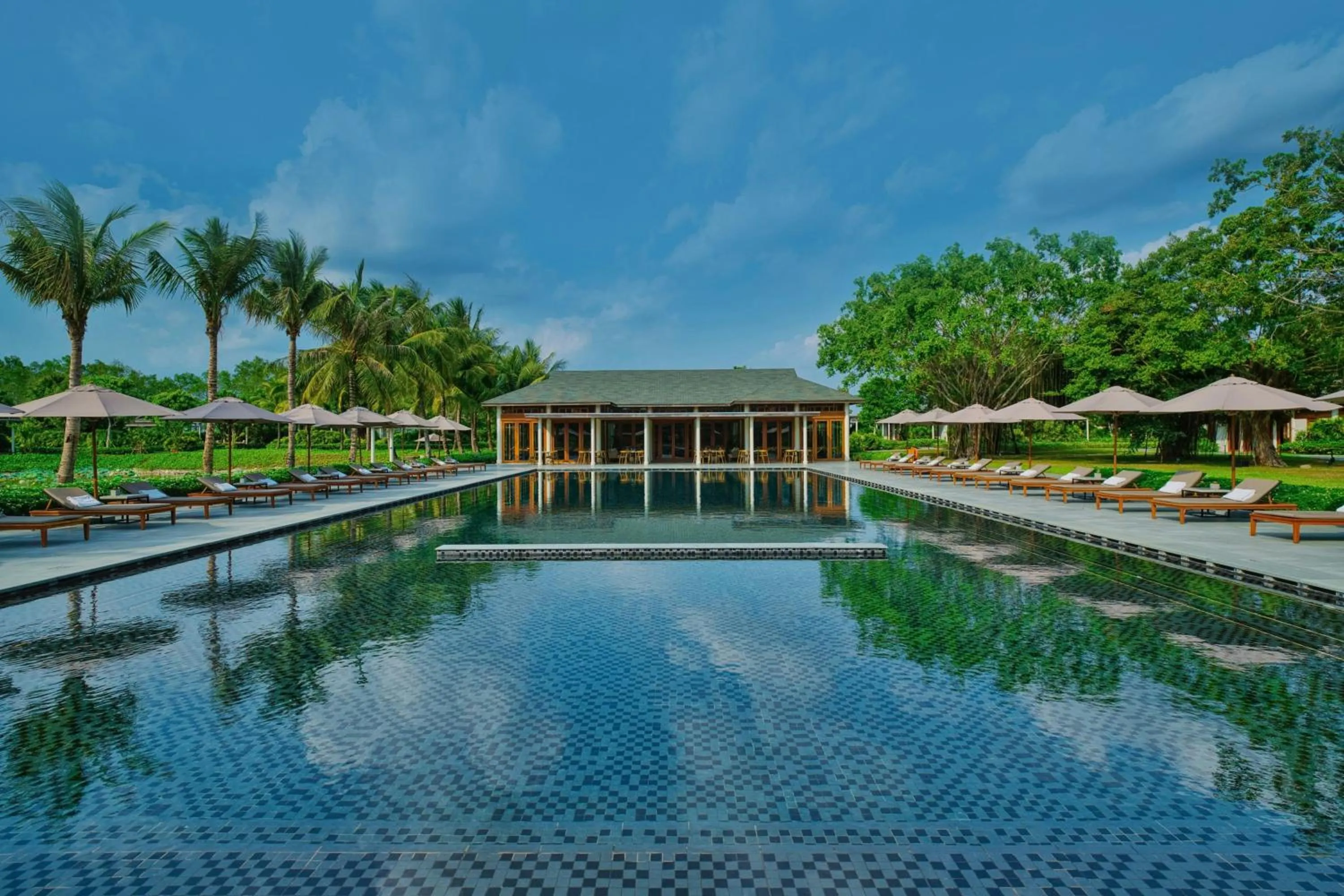 Swimming pool in Legacy Mekong, Can Tho, Autograph Collection