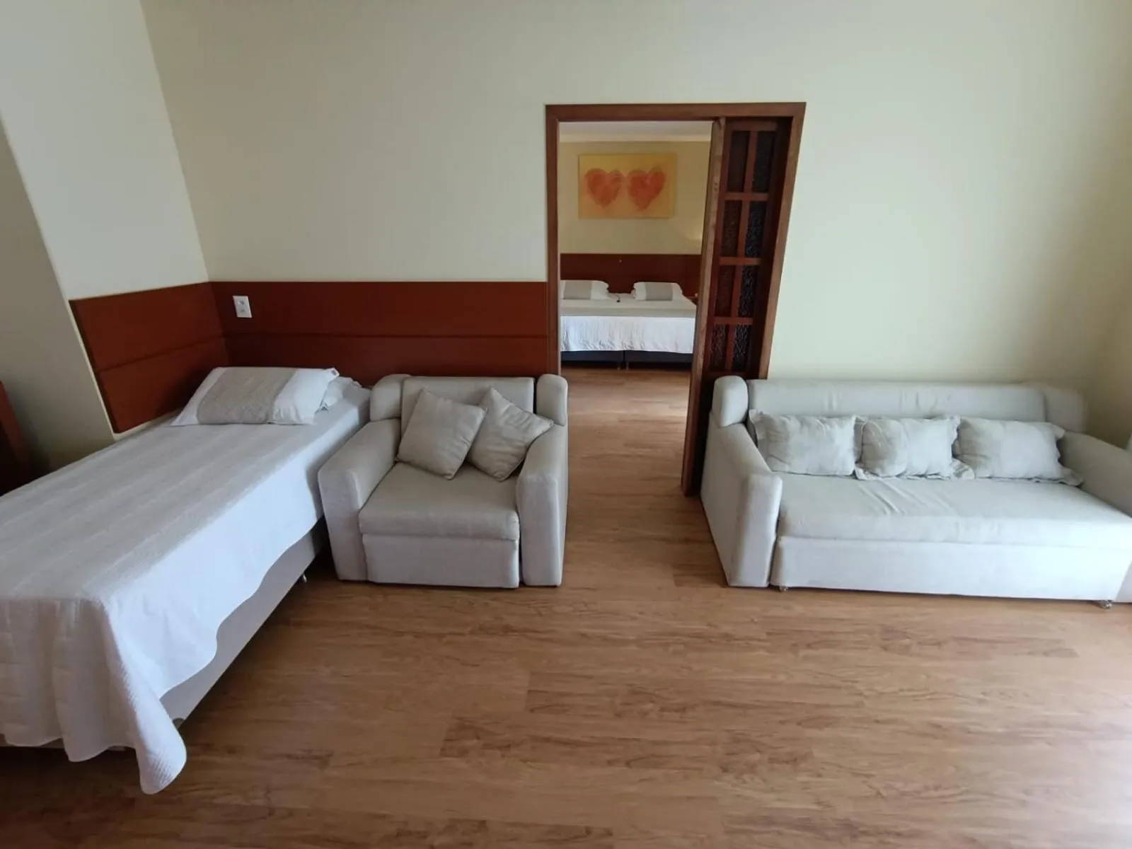 Bed in Hotel Joao de Barro