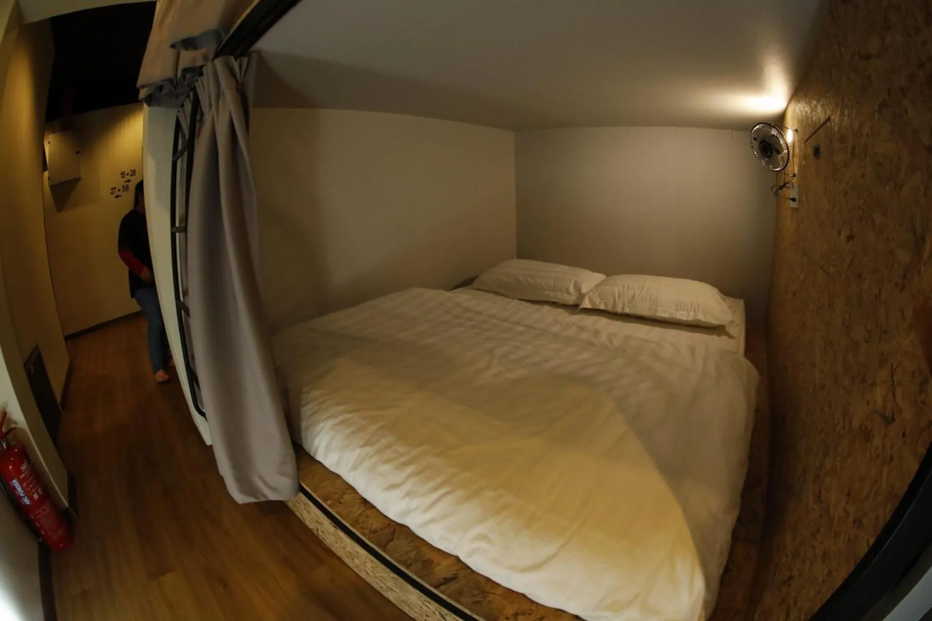 Bed in Sleepbox Hotel