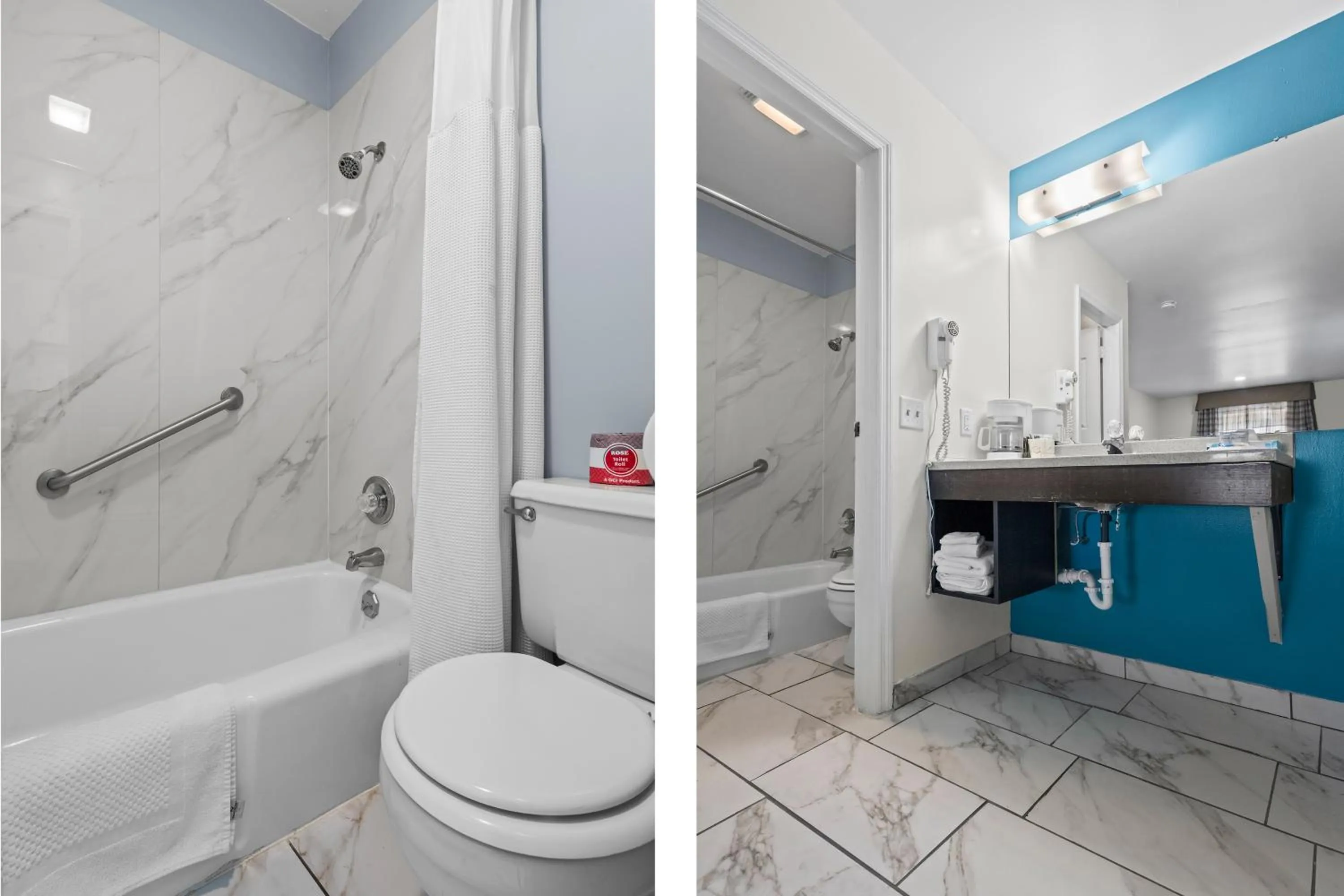 Bathroom in Capital O First Heritage Inn Rantoul IL I 57