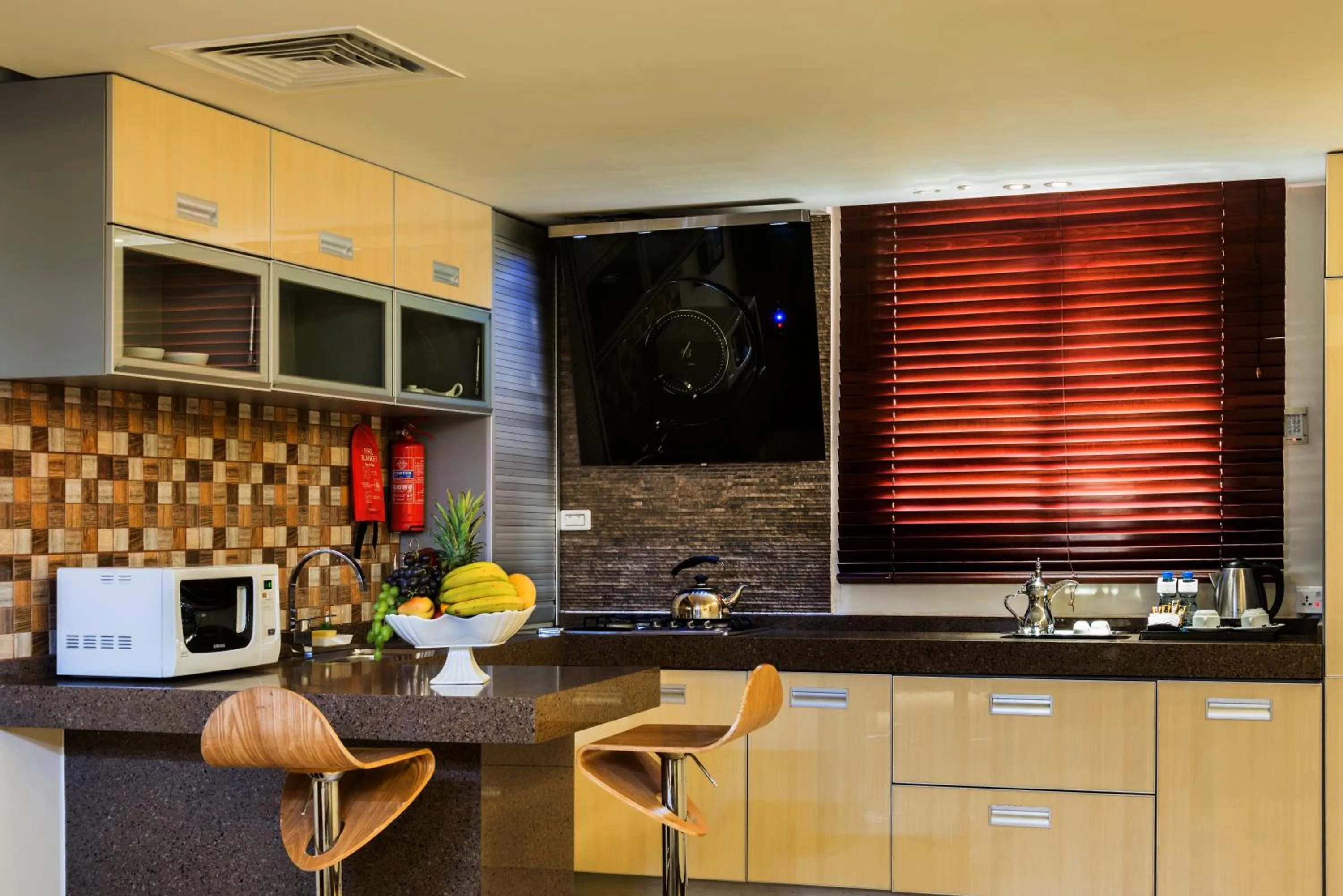 Kitchen or kitchenette in Boudl Gardenia Resort