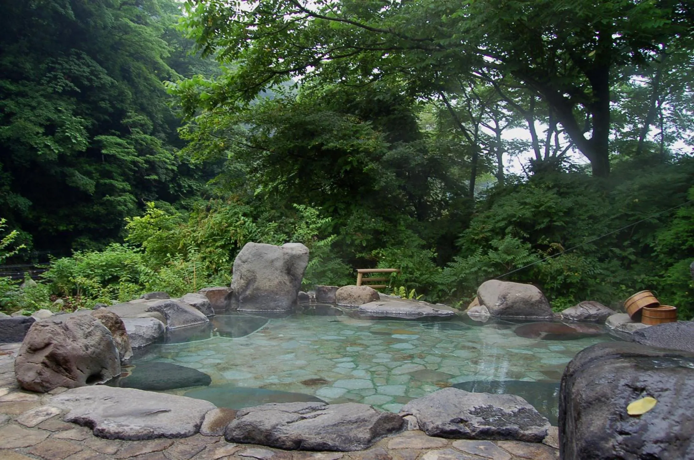 Hot Spring Bath in Ryokan Kijitei Hoeiso