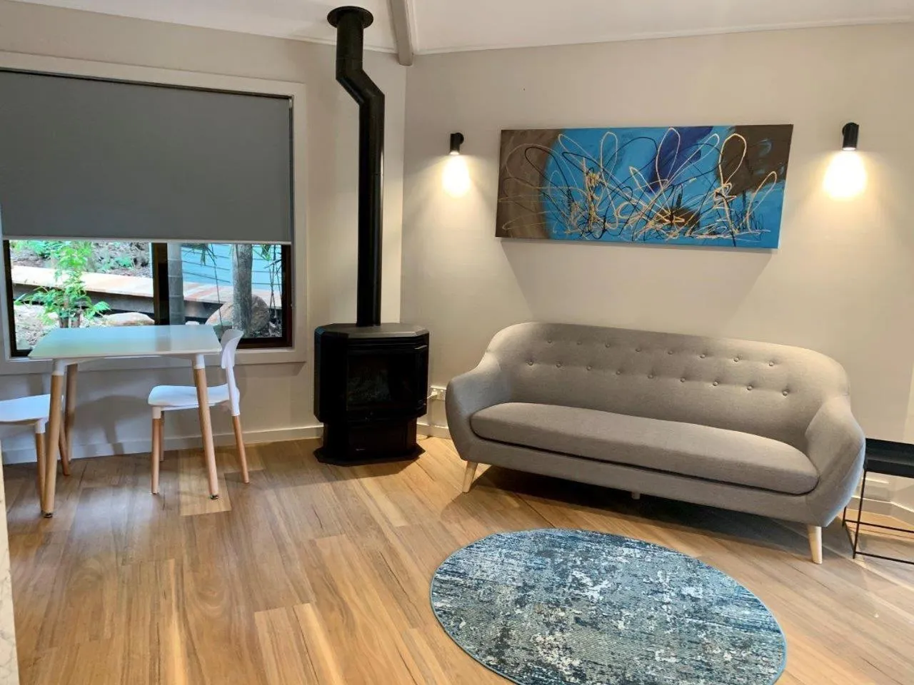 Living room in Koala Cabins Sunshine Coast