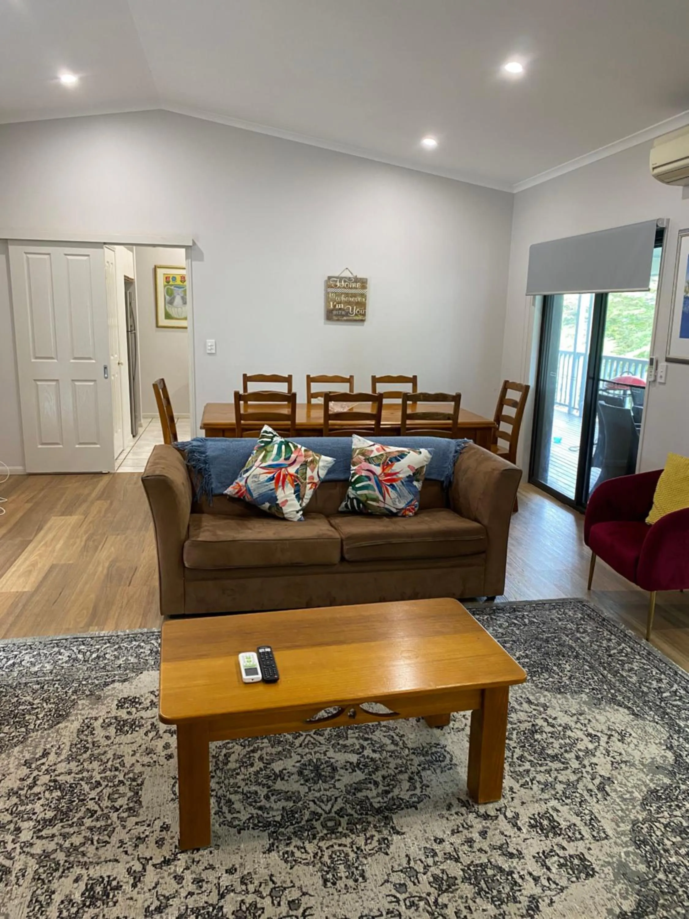 Living room in Koala Cabins Sunshine Coast
