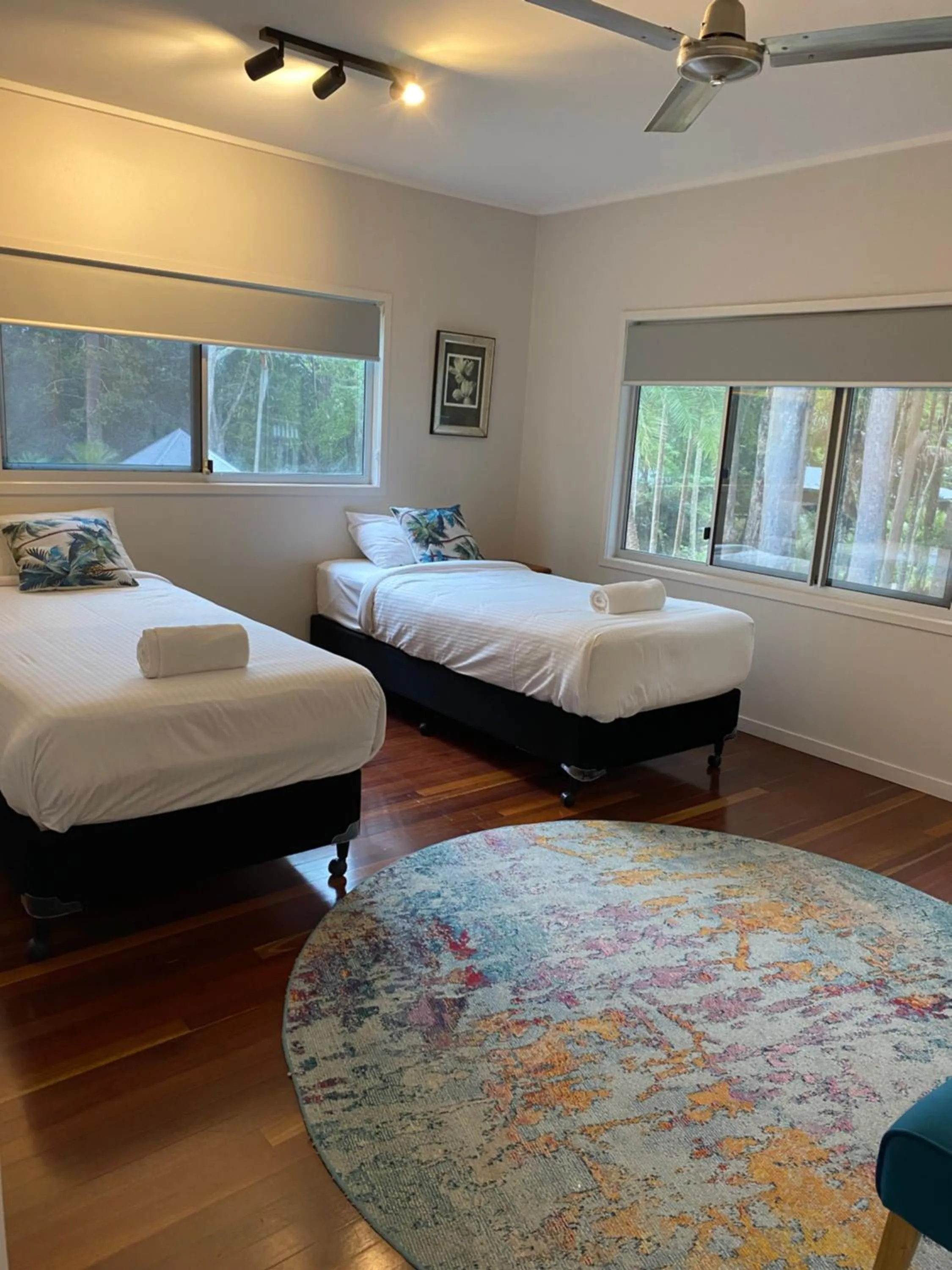 Bedroom, Bed in Koala Cabins Sunshine Coast
