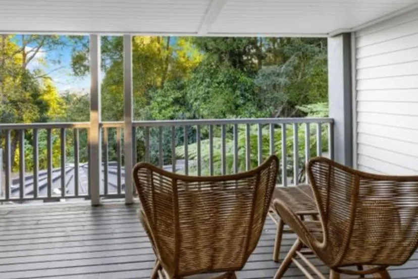 Balcony/Terrace in Koala Cabins Sunshine Coast