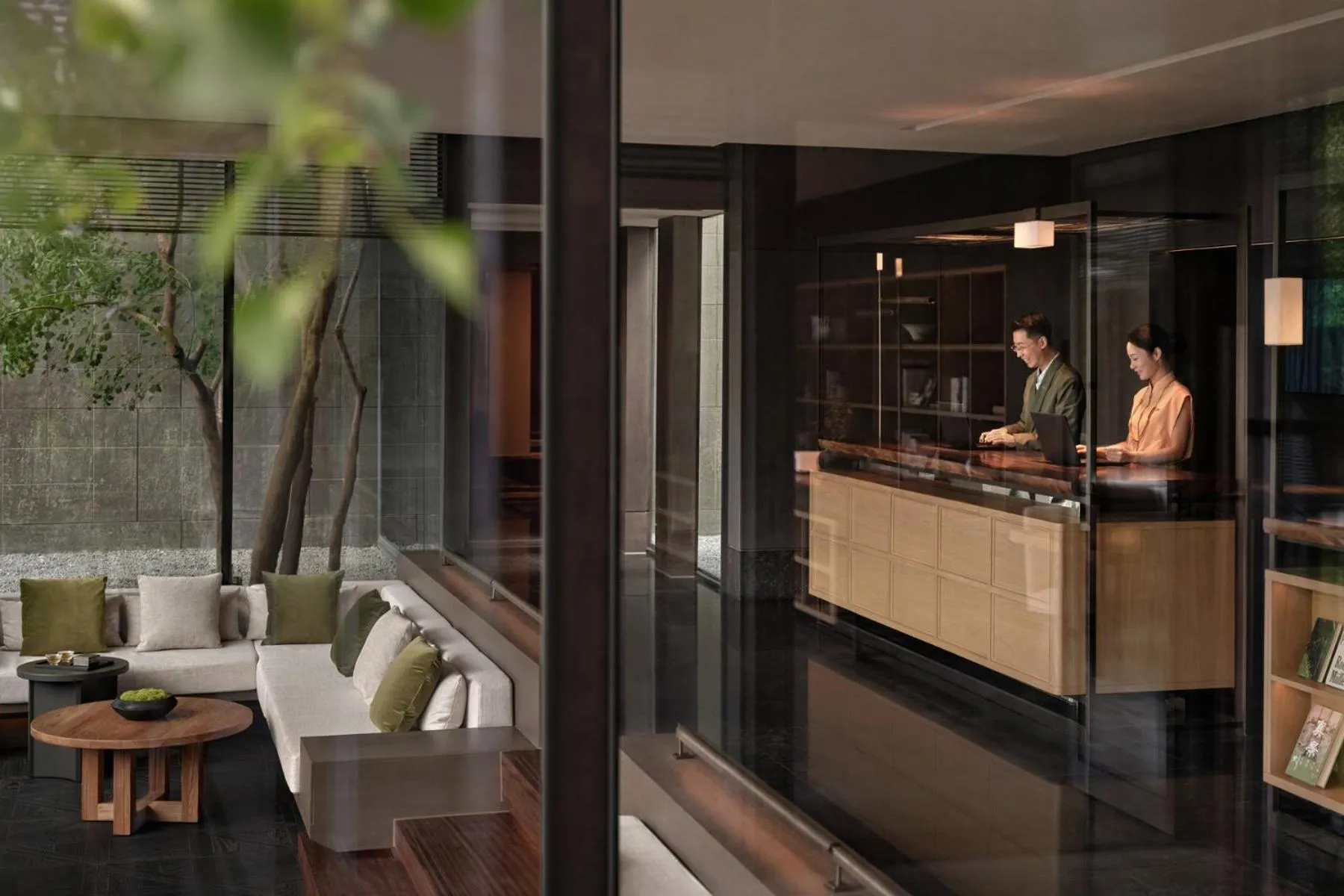 Seating area in Alila Shanghai