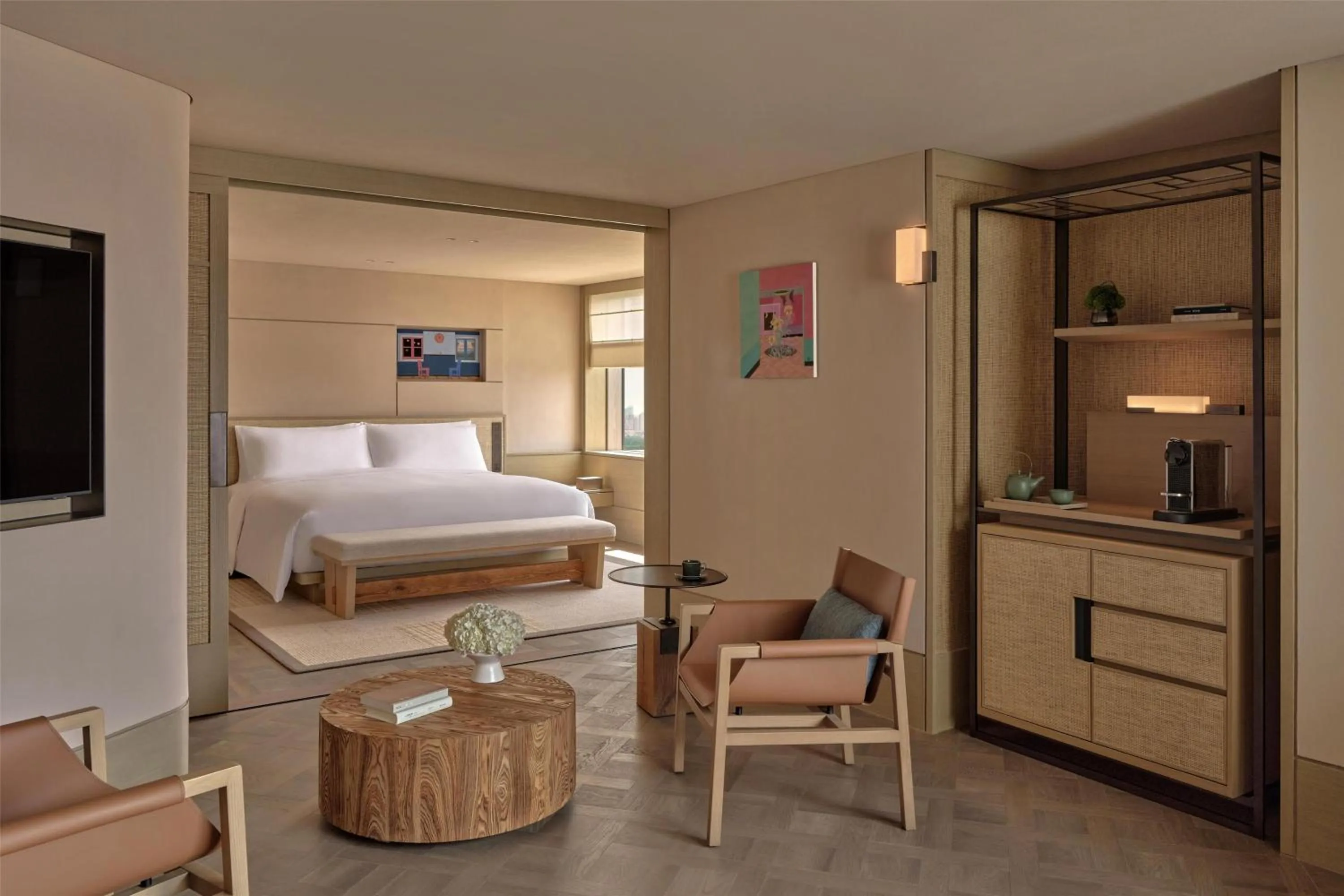 Photo of the whole room, Bed in Alila Shanghai