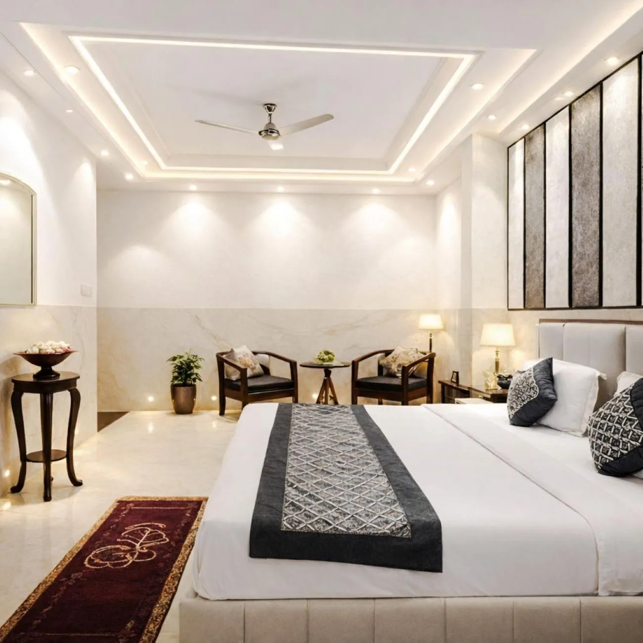 Bed in Hotel International Inn - Near Delhi Airport