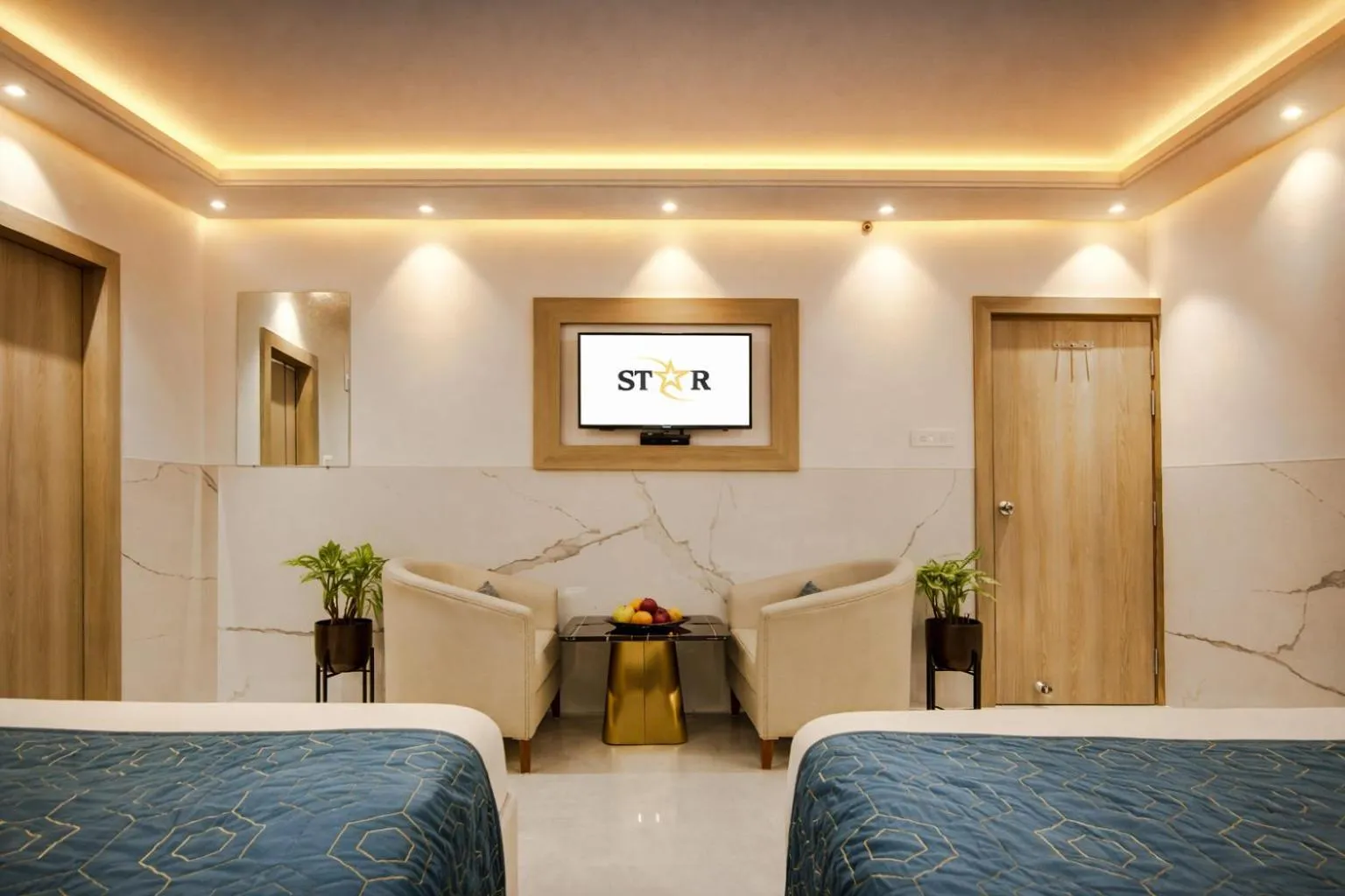 Bedroom, Bed in Hotel International Inn - Near Delhi Airport