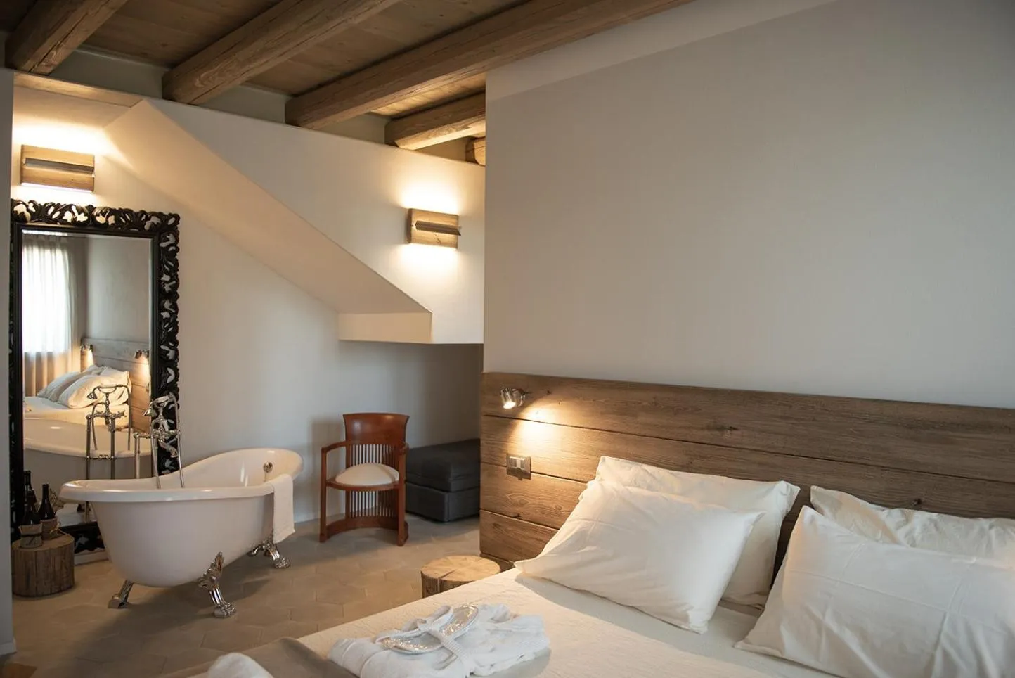 Bed in Corte Grisela Wine&Relax