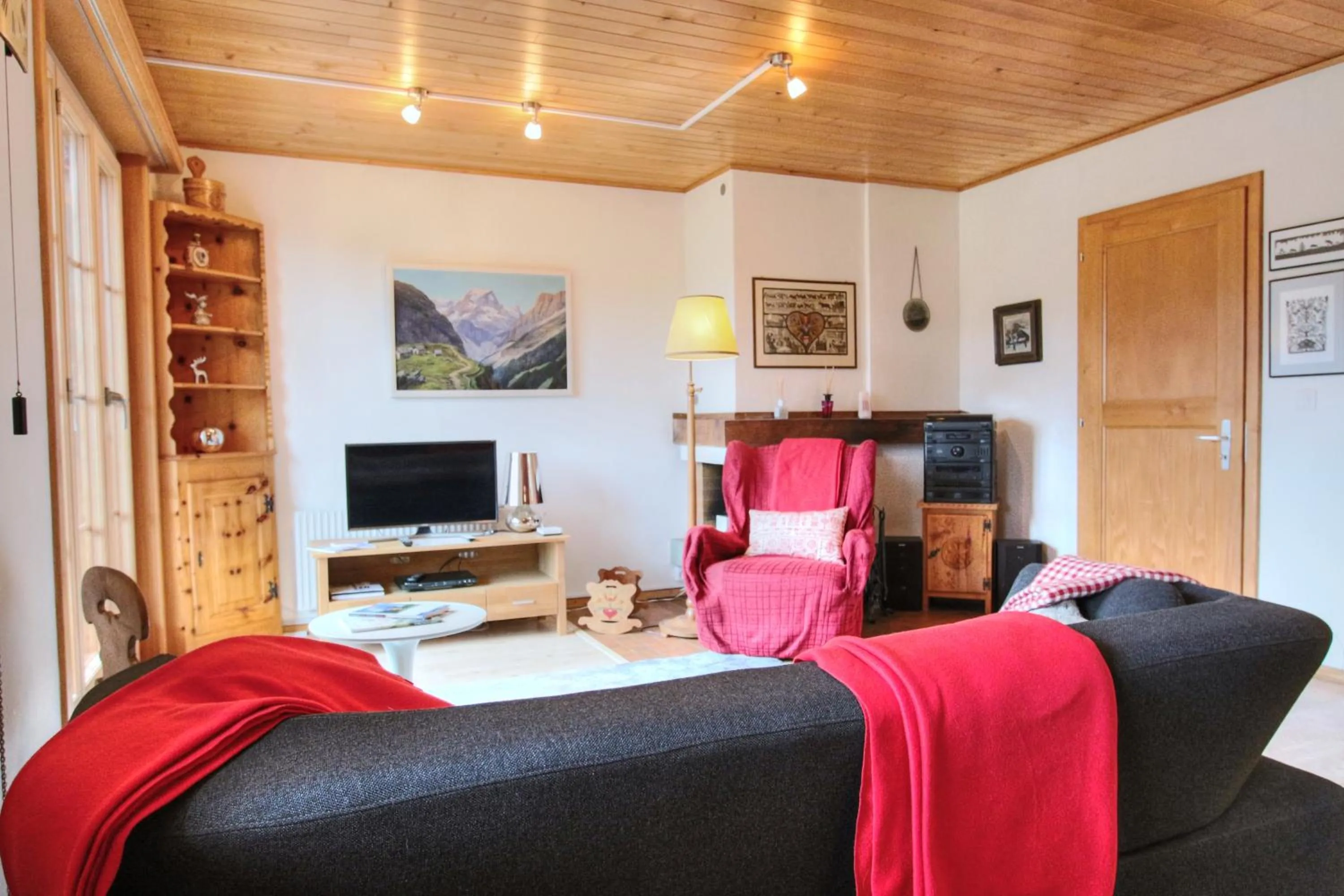 Living room, Bed in Appartement Le Roc
