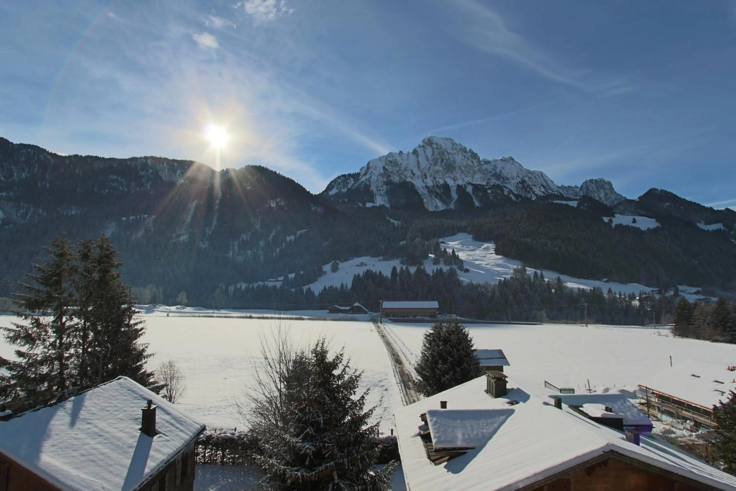 Mountain view in Appartement Le Roc