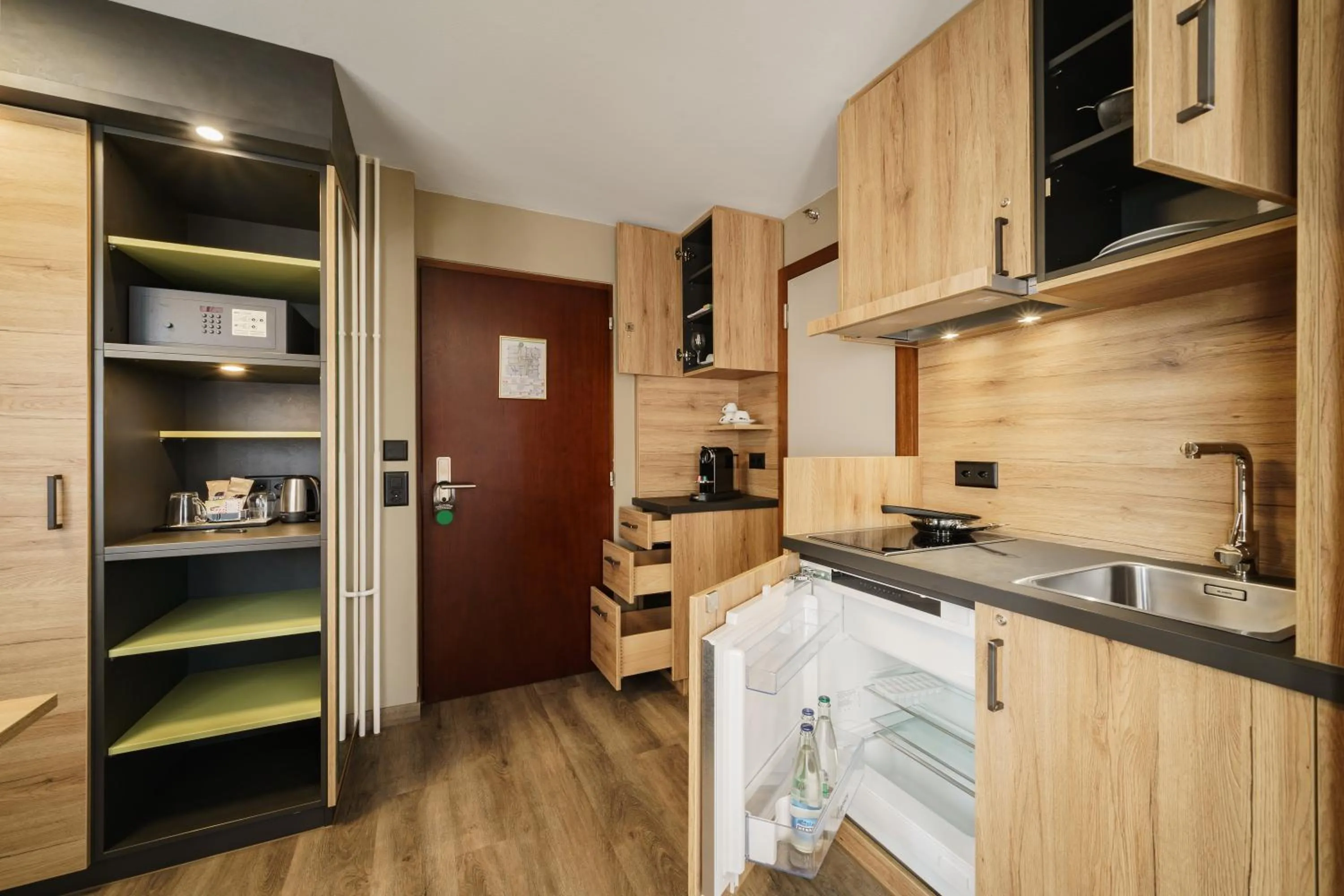Kitchen or kitchenette in Hotel Linde - 24h Self Check-in