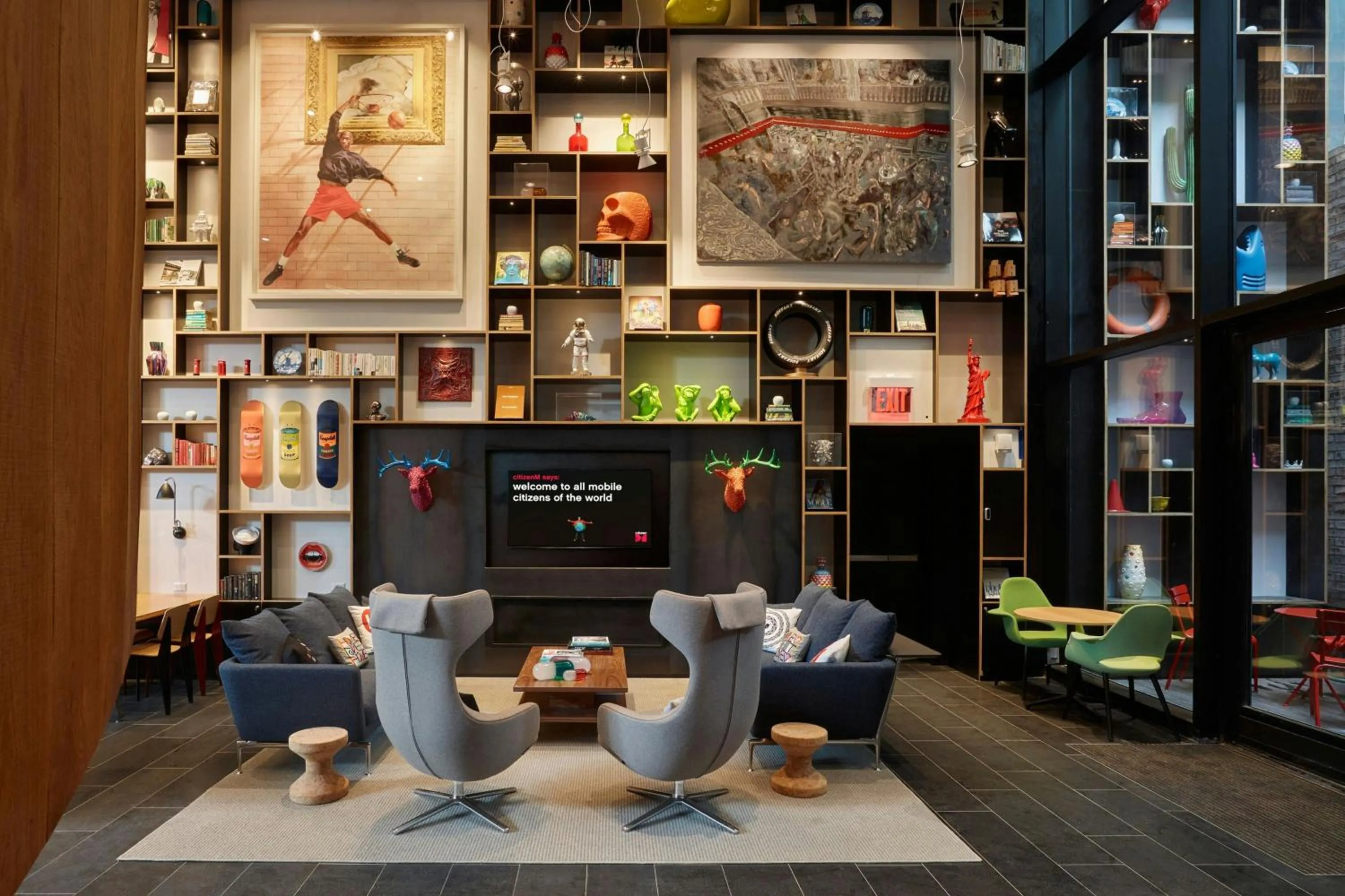 Lobby or reception in citizenM New York Bowery