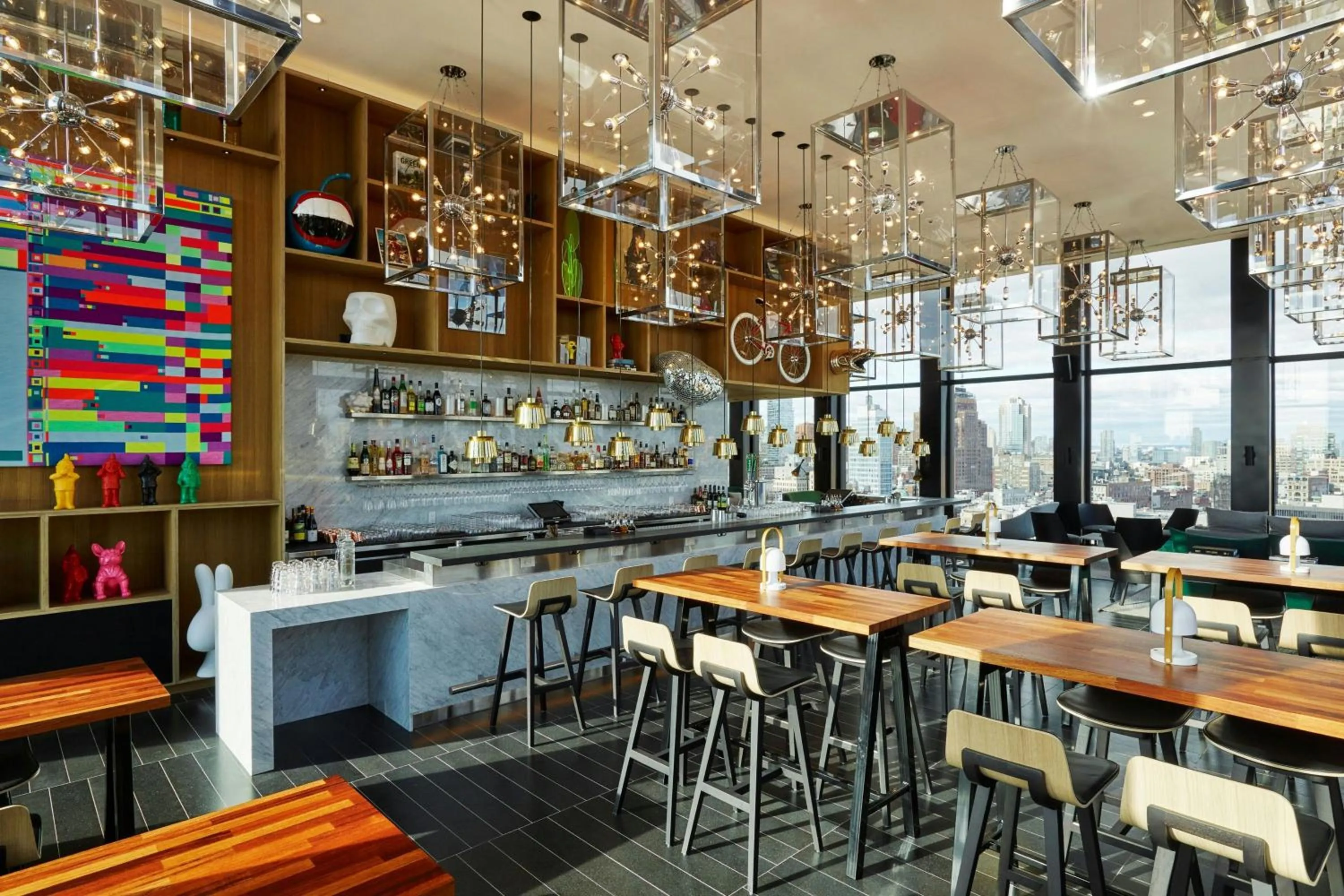 Lounge or bar in citizenM New York Bowery