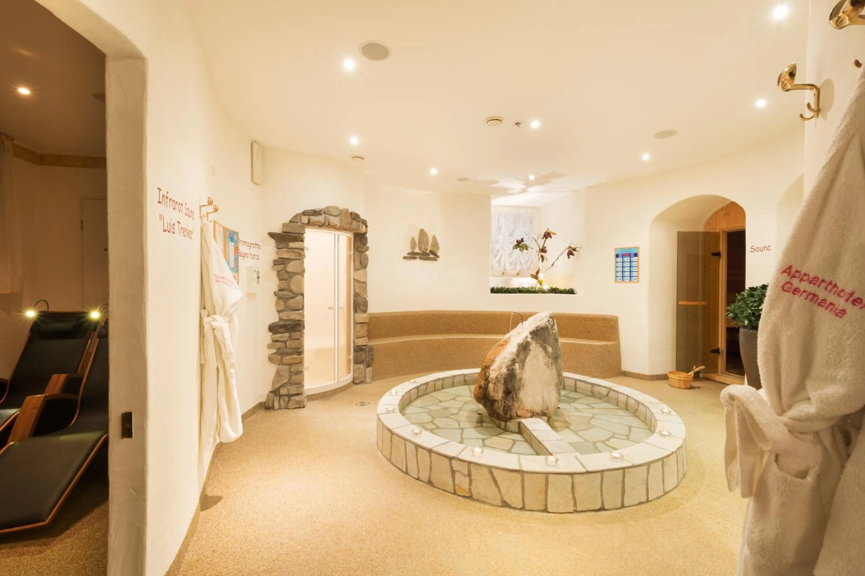 Sauna in Apparthotel Germania