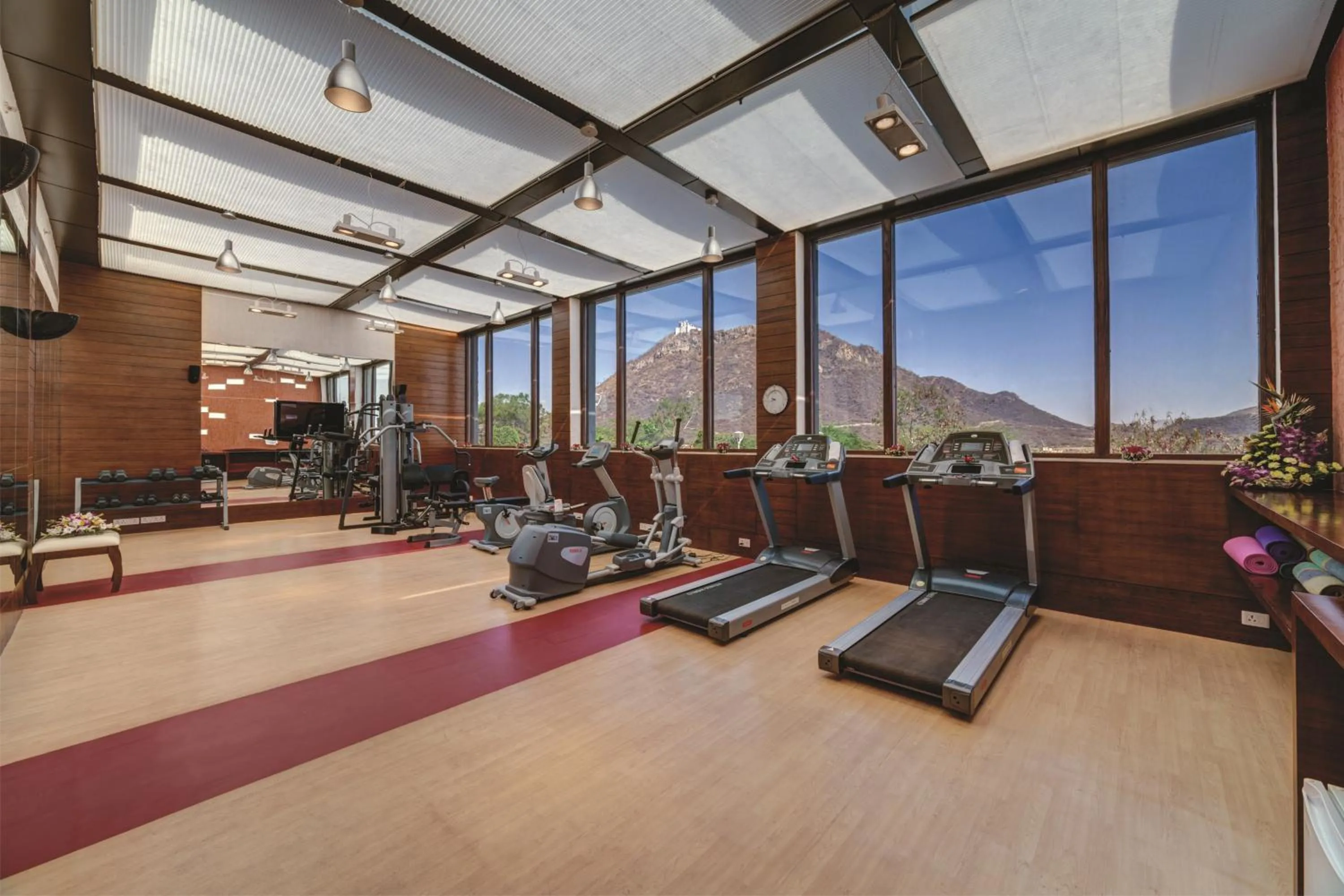 Fitness centre/facilities in Ramada by Wyndham Udaipur Resort and Spa