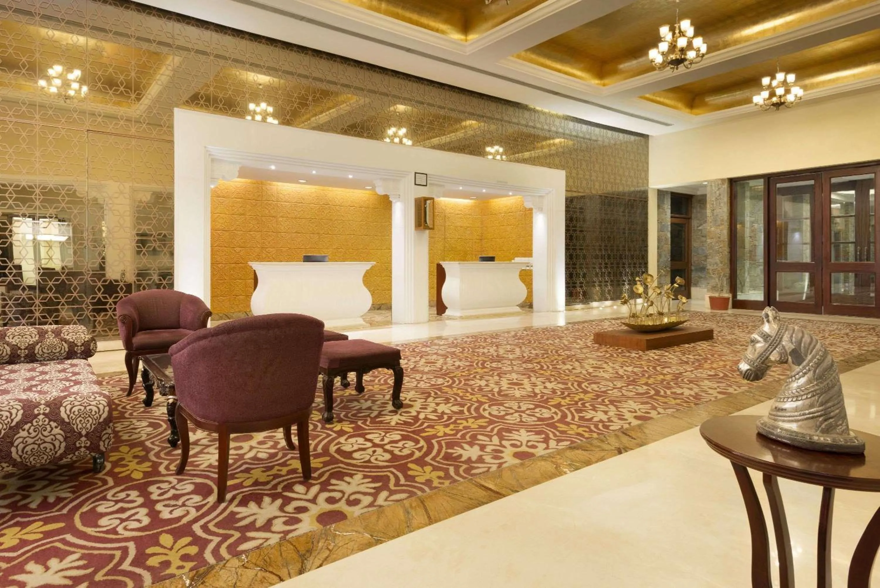 Lobby or reception in Ramada by Wyndham Udaipur Resort and Spa