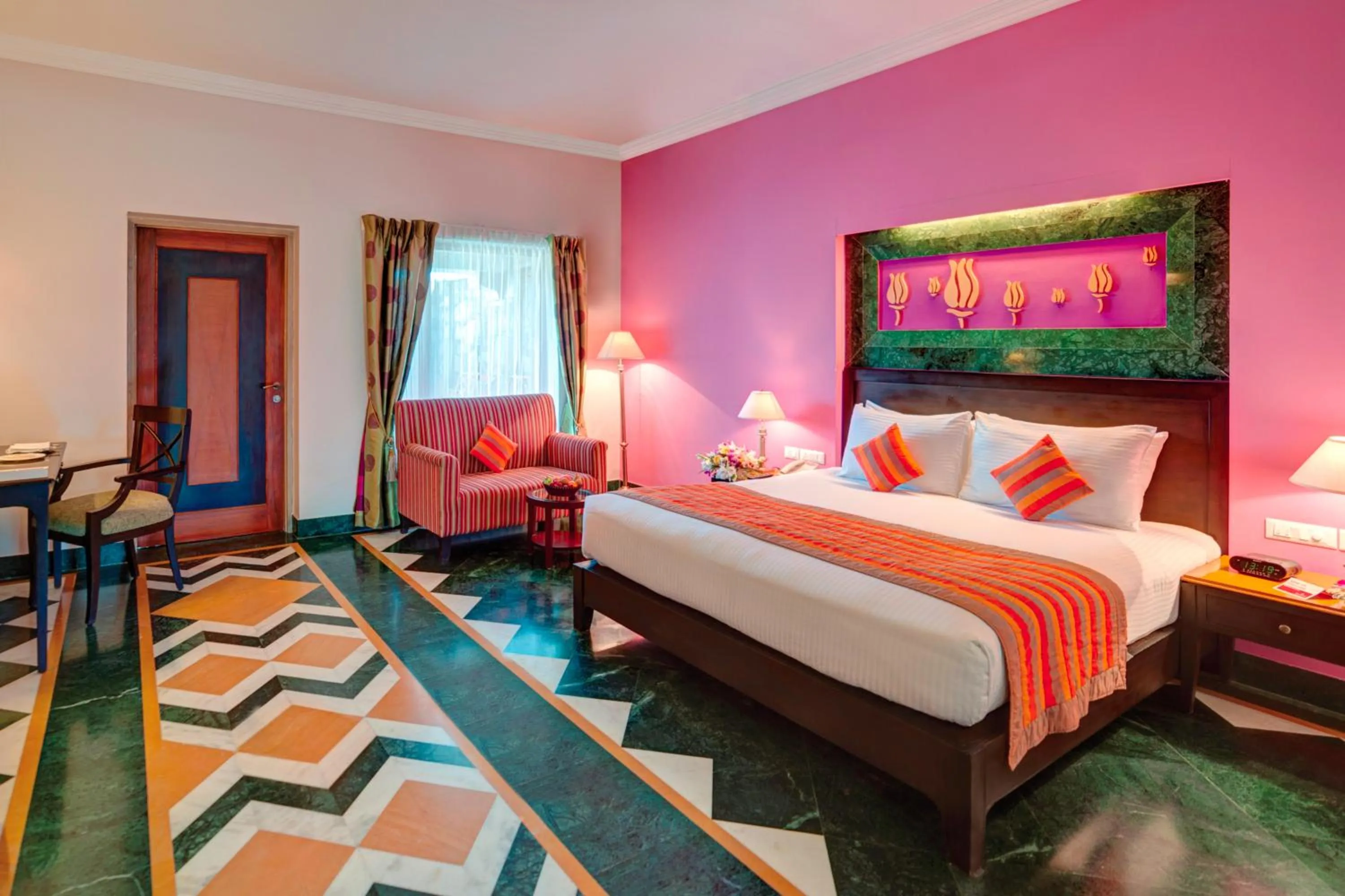 Bedroom, Bed in Ramada by Wyndham Udaipur Resort and Spa