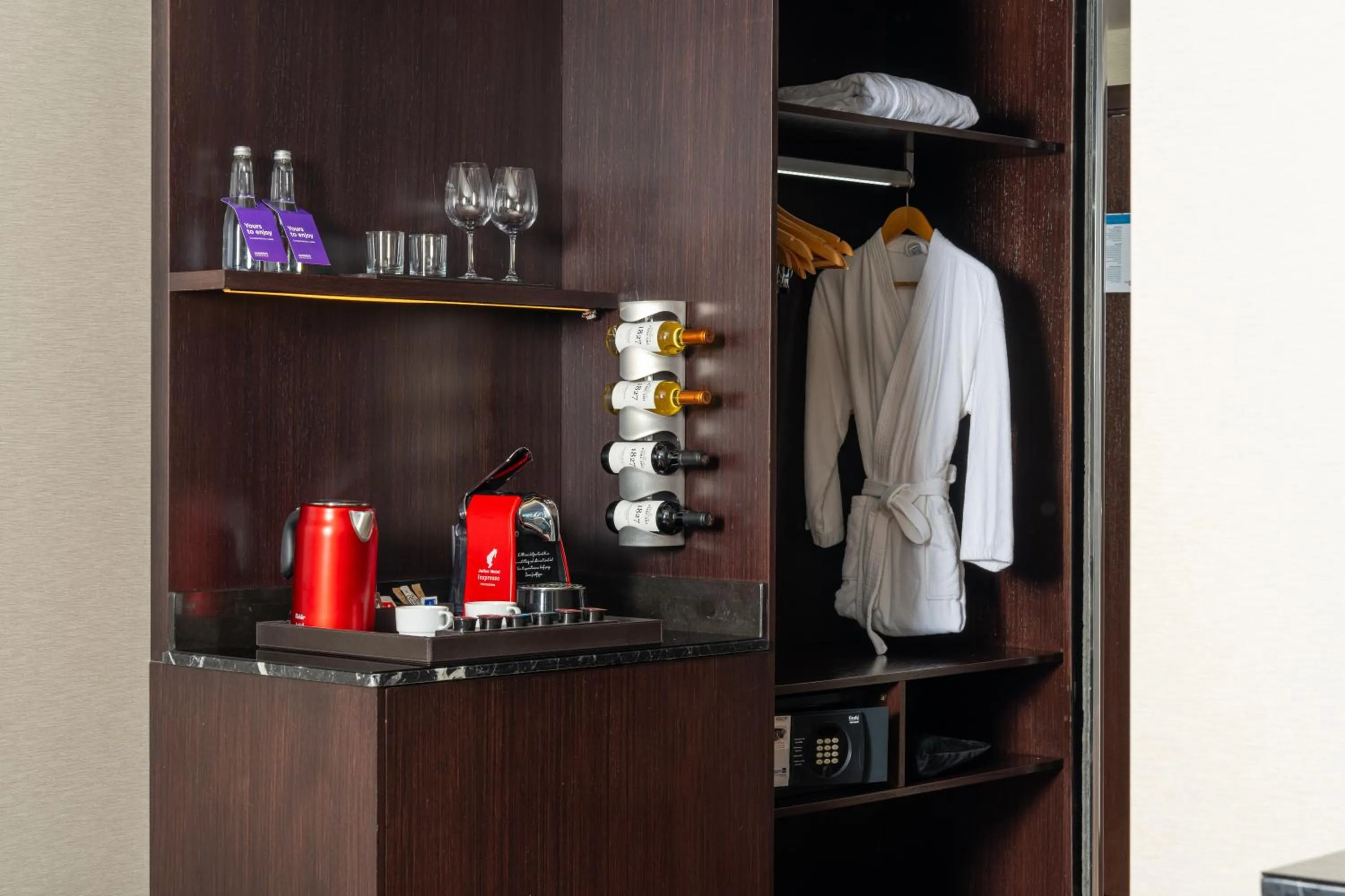 minibar in Radisson Blu Leogrand Hotel