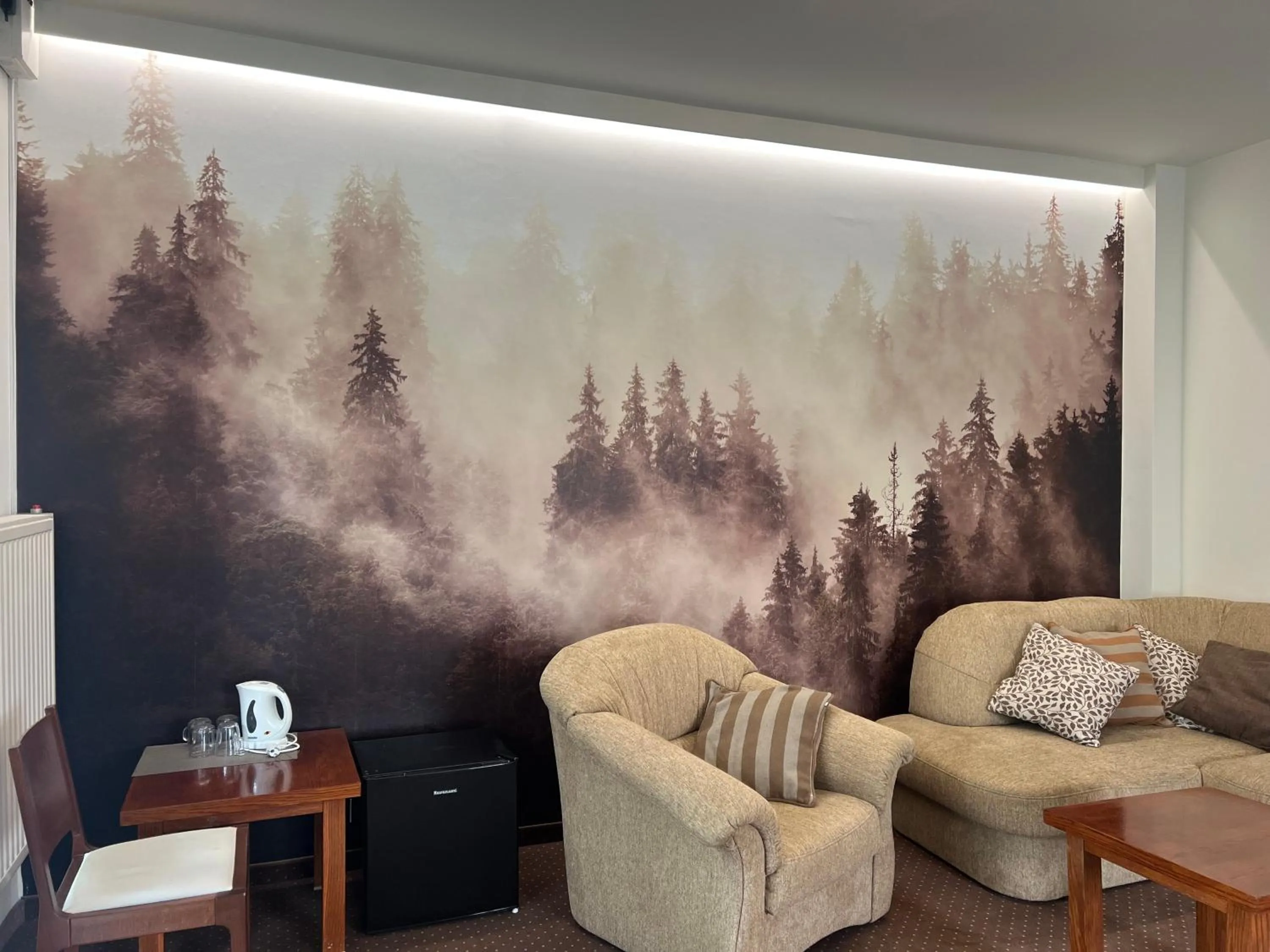 Seating area in Willa Halka